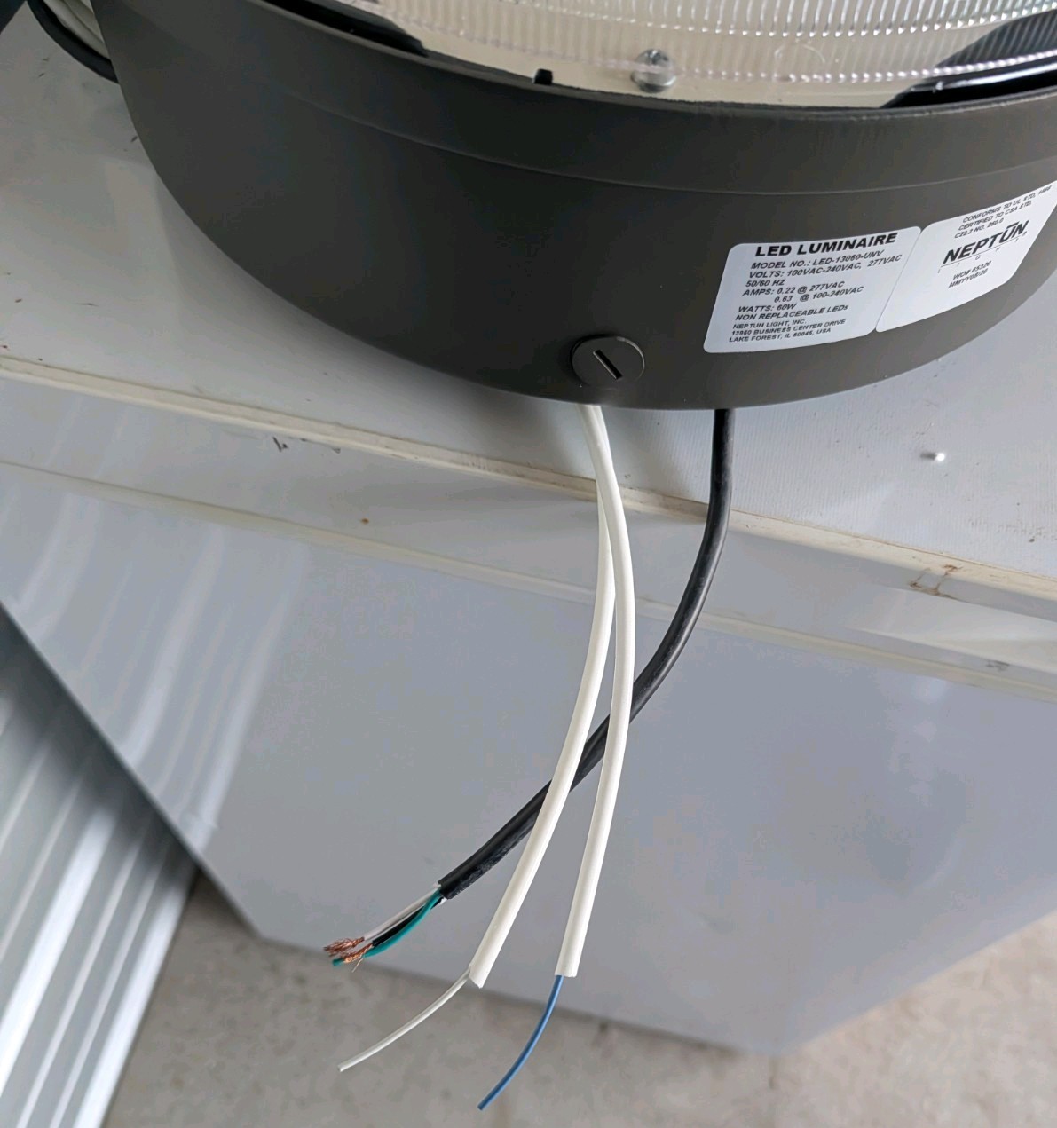 Neptun Light Led Luminaire Led-13060-unv 100 Vac-240vac,277Vac 60w