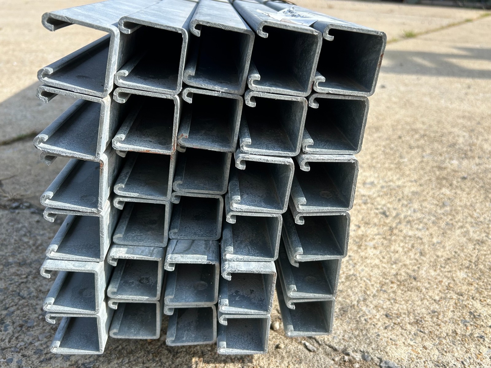 Unistrut 10 FT x 1-5/8’’ 12 Gauge Galvanized Channel Framing- Sold by Bundles