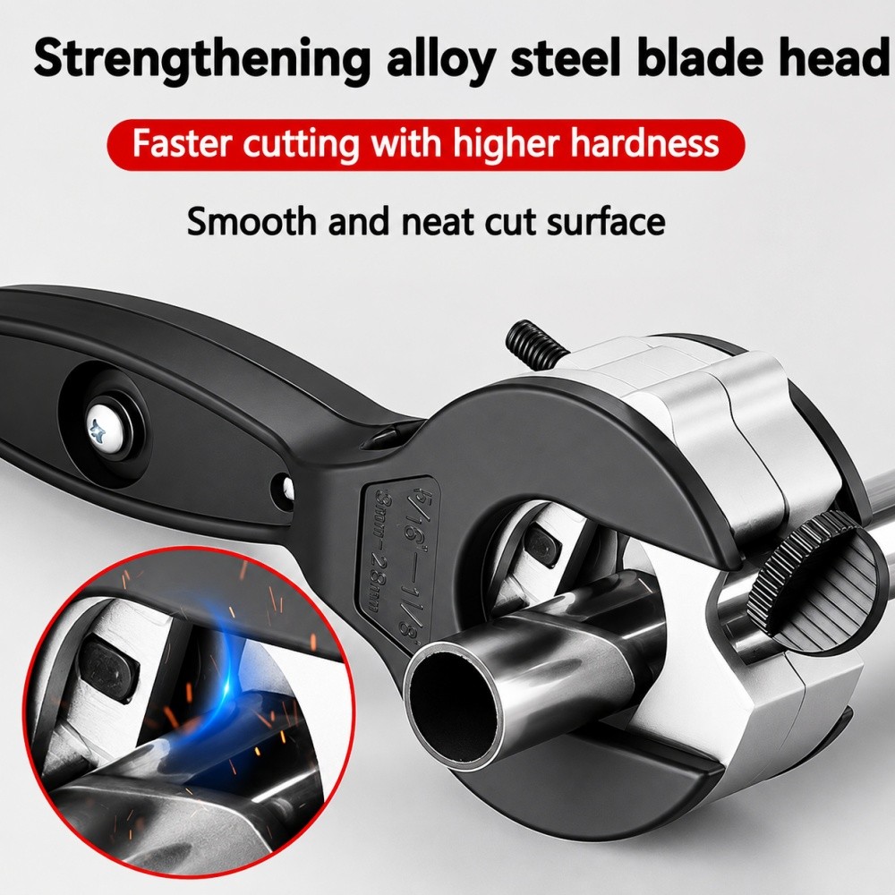 Heavy Duty Ratchet Pipe Cutter Tool for Cutting PVC PPR PE Copper Steel Metal US