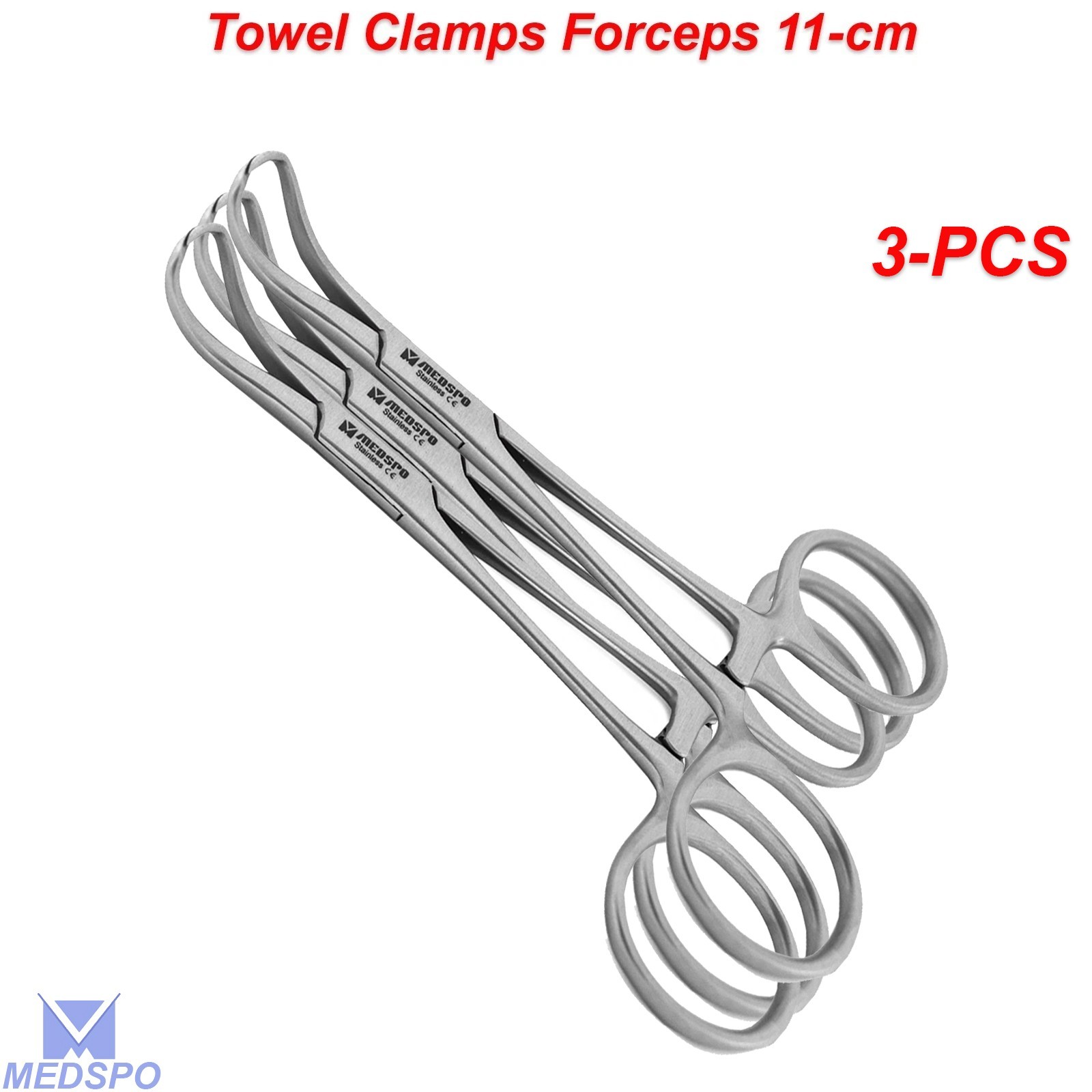 Veterinary Backhaus Towel Clamp Forceps Grasping Tissue Surgical Instruments