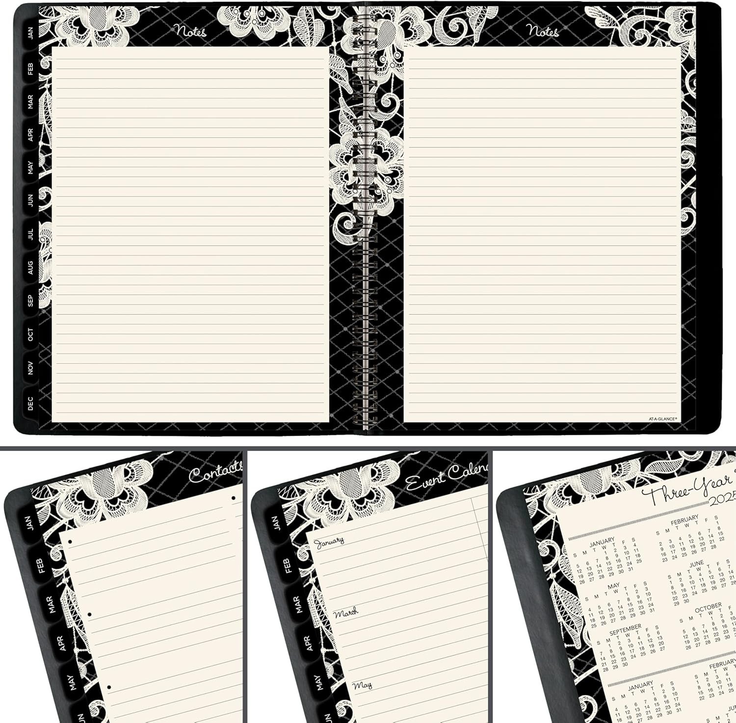 2026 Appointment Book Planner Weekly & Monthly 8.5″ x 11″ Large Hourly Lacey