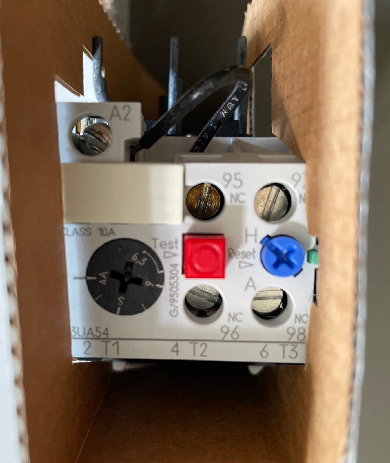 SIEMENS 3UA54 00-1G SOLID STATE OVERLOAD RELAY 4-6.3AMP ON/OFF INDICATOR 1NO/1NC