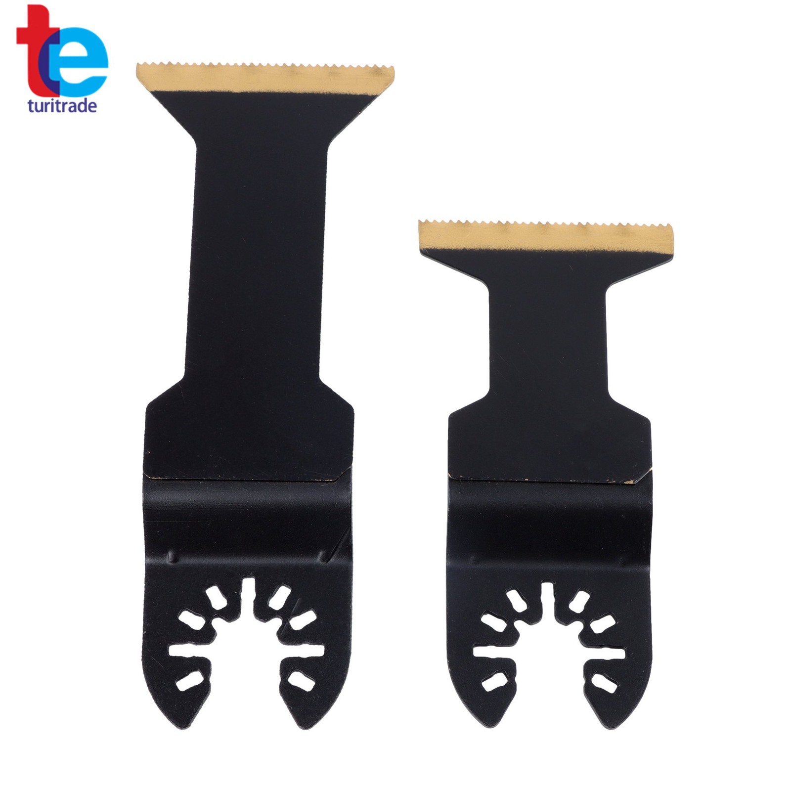 12 PIECES TITANIUM OSCILLATING SAW BLADES EXTENDED METAL CUTTING BLADES
