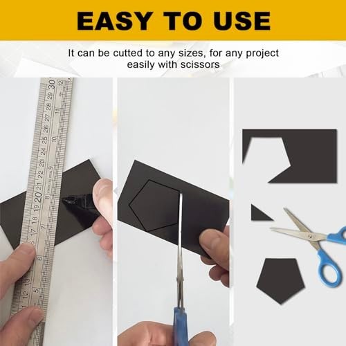 Business Card Magnets, 2X3.5 Inch,50 Pack, Peel and Stick Self Adhesive Magnetic