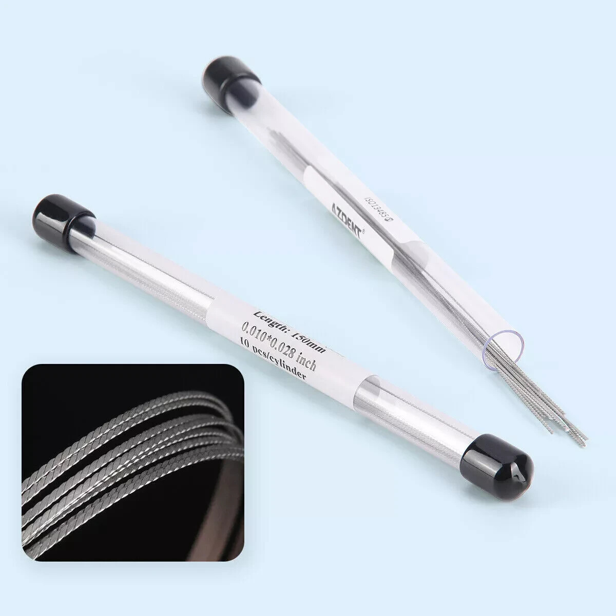 Dental Ortho Lingual Retainer Wire Flat Strand Stainless Steel 0.010*0.028