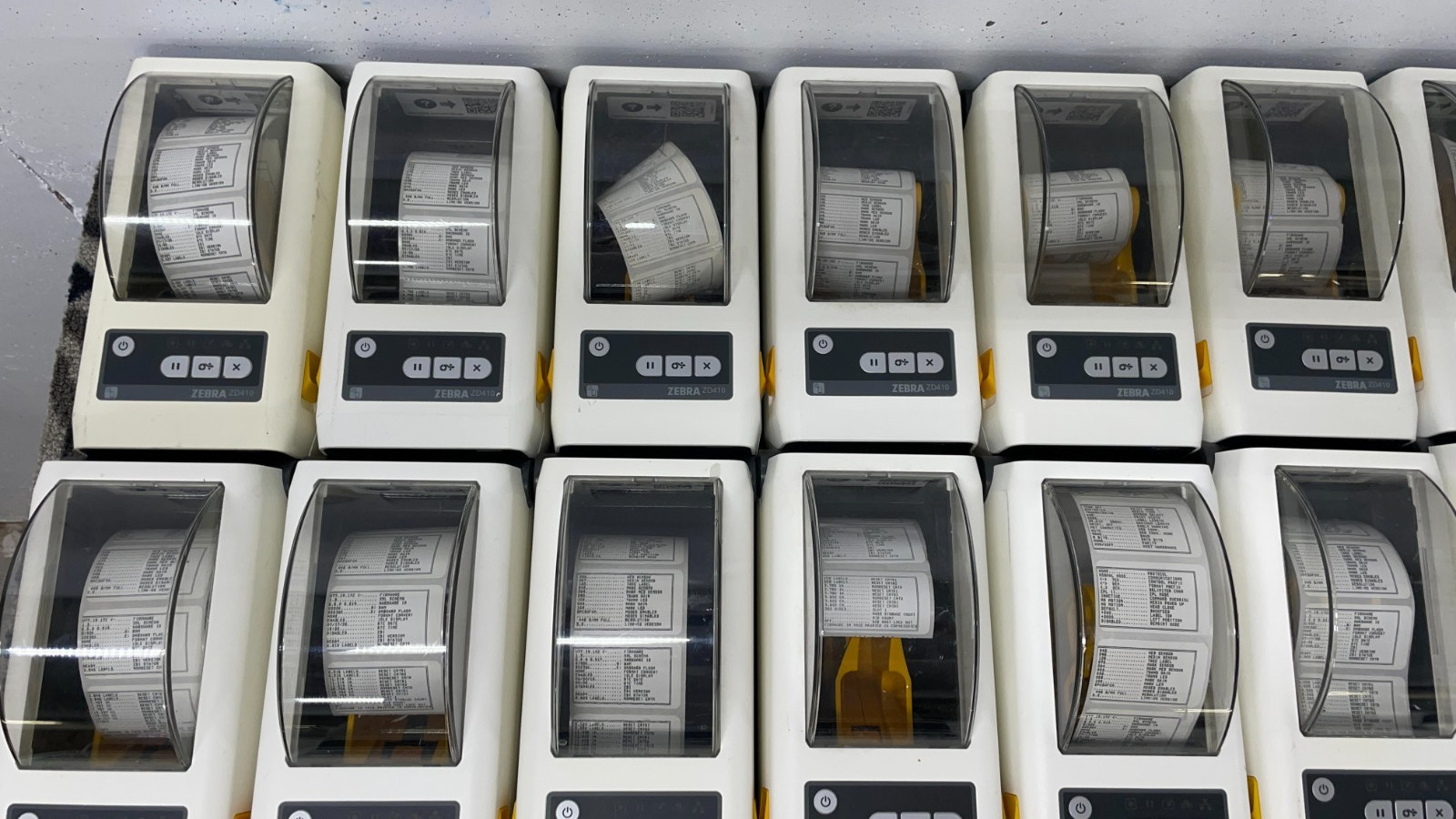 Lot of 31* Zebra ZD410 Thermal Label Printer Ethernet Bluetooth ZD41H22-D01E00EZ