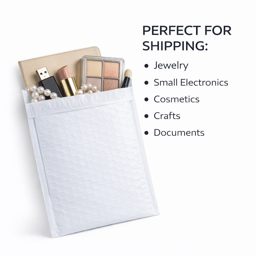 100 Pack Shipping Poly Bubble Mailers #000 4×8 rResistant Padded Bags Envelopes