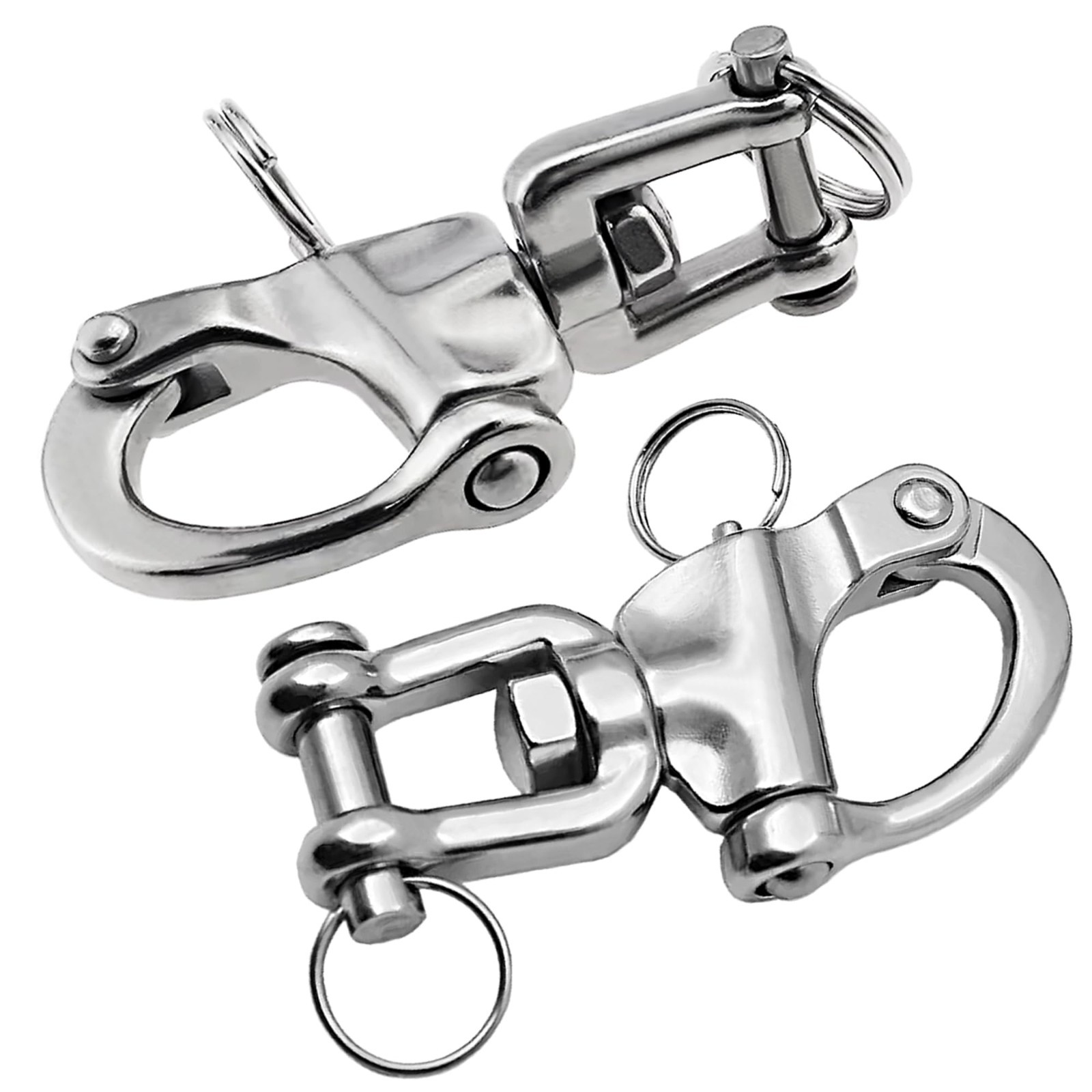 Quick Release Snap Shackle, Marine Grade 316 Stainless Steel Clevis Hook, Sailbo