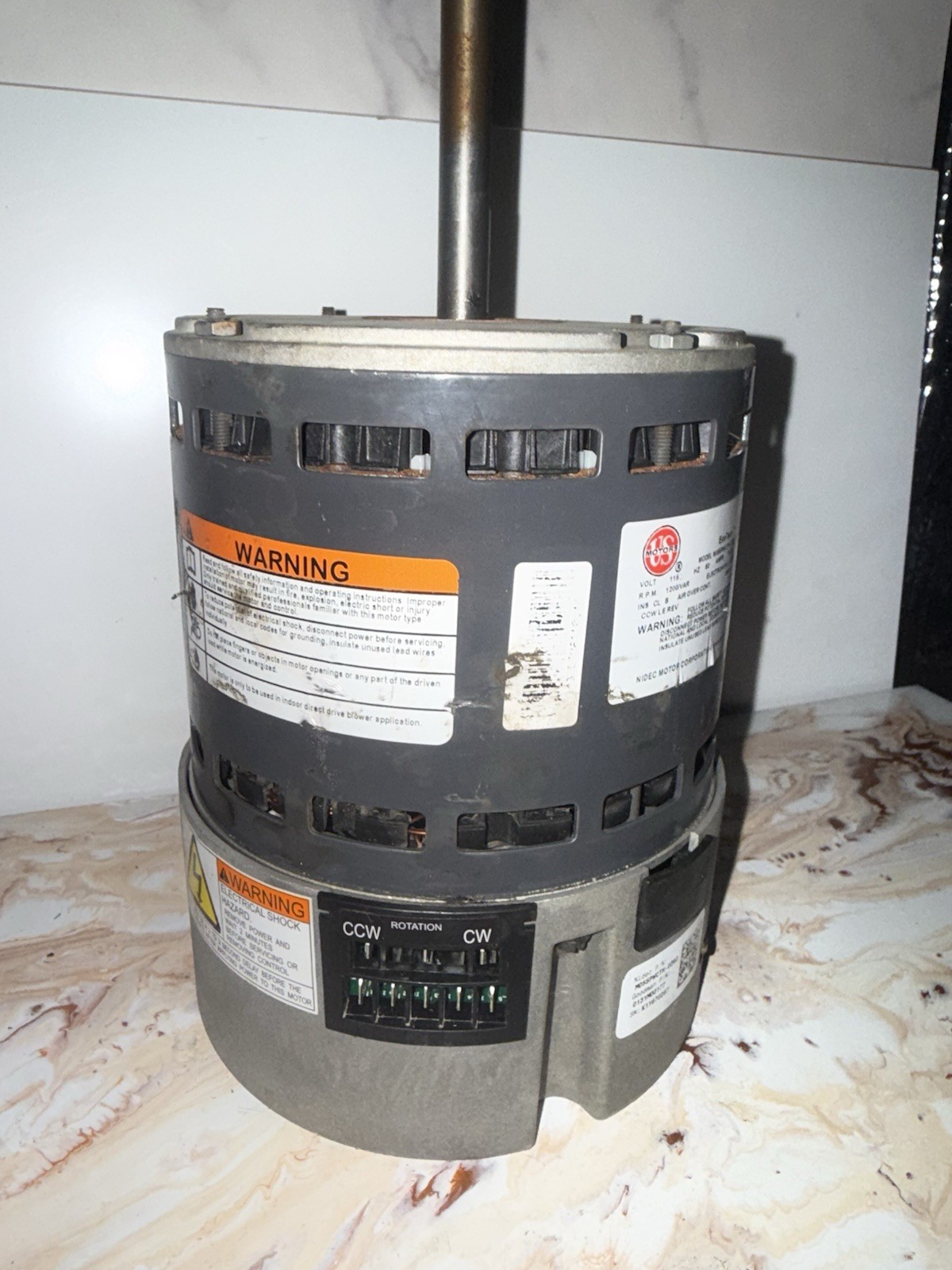US Motors M055PWCTH-0293 ECM Blower Motor Goodman 0131M00177 1200 RPM 1HP