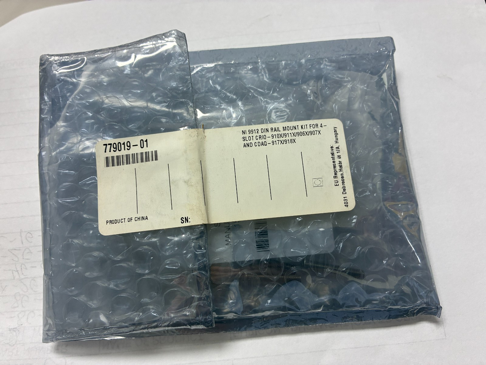 NI 9912 DIN RAIL MOUNT KIT FOR 4-slot cRIO/cDAQ CHASSIS 779019-01 cRIO-9912 NSMP