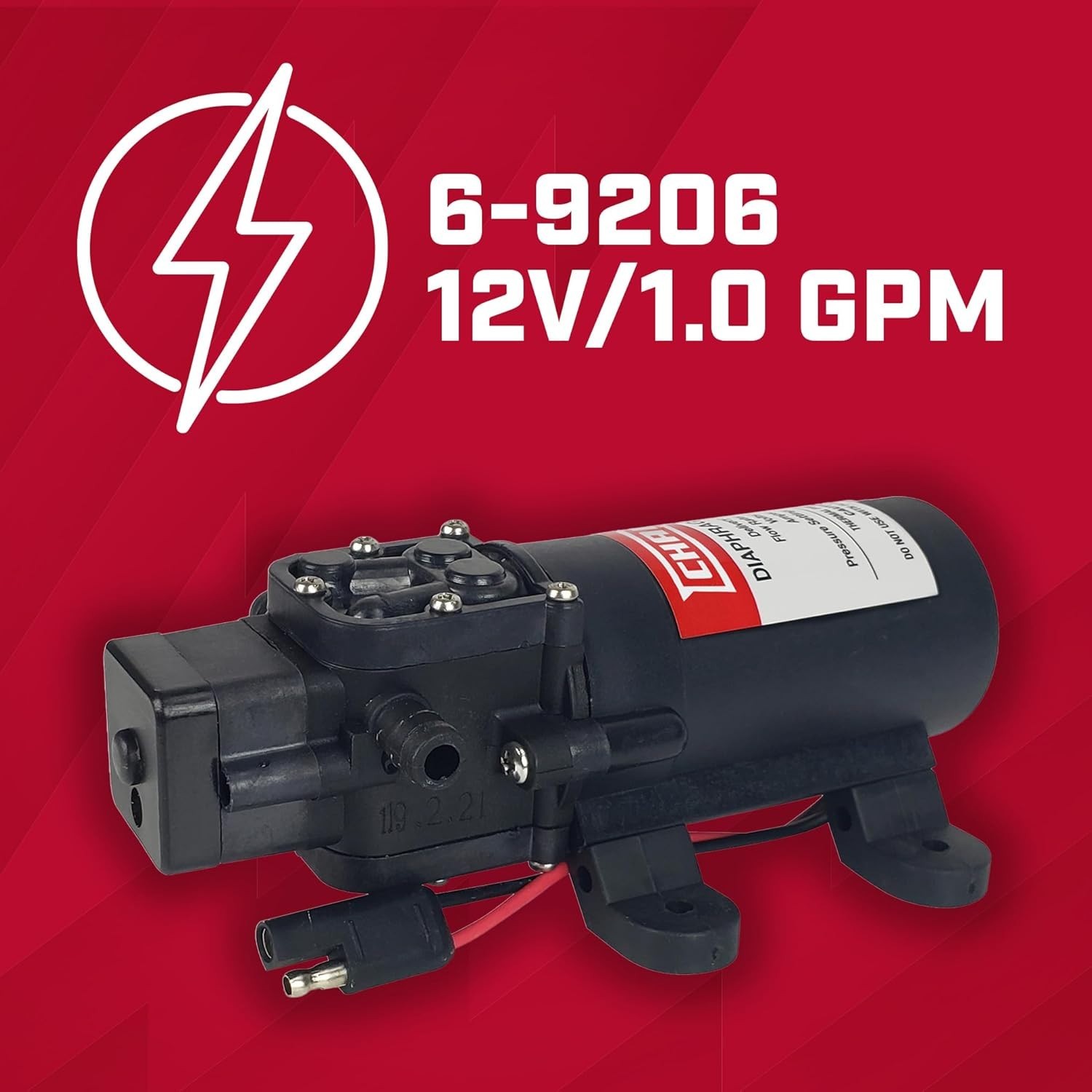 6-9206 12V Self-Priming 1.0 GPM Diaphragm Pump – Durable & Versatile