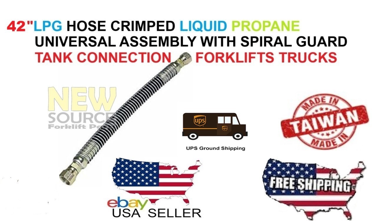 3.5 FEET 42 INCHES FORKLIFT PROPANE LPG HOSE SPYRAL GUARD RR015-42-F TAIWAN