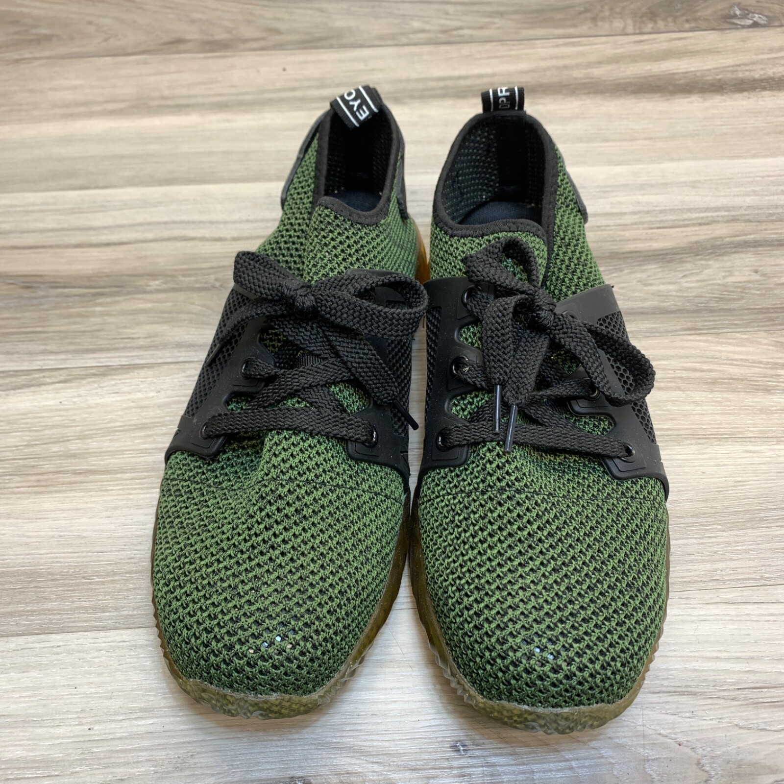 Indestructible Work Safety Toe Breathable Green Black Lace Up Shoes Mens 12 / 45