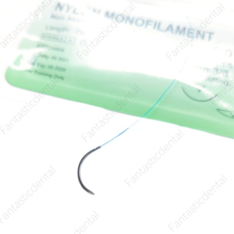 Dental Surgical Sutures Reverse Cut Suture Metric 1.5 Nylon Monofilament USP