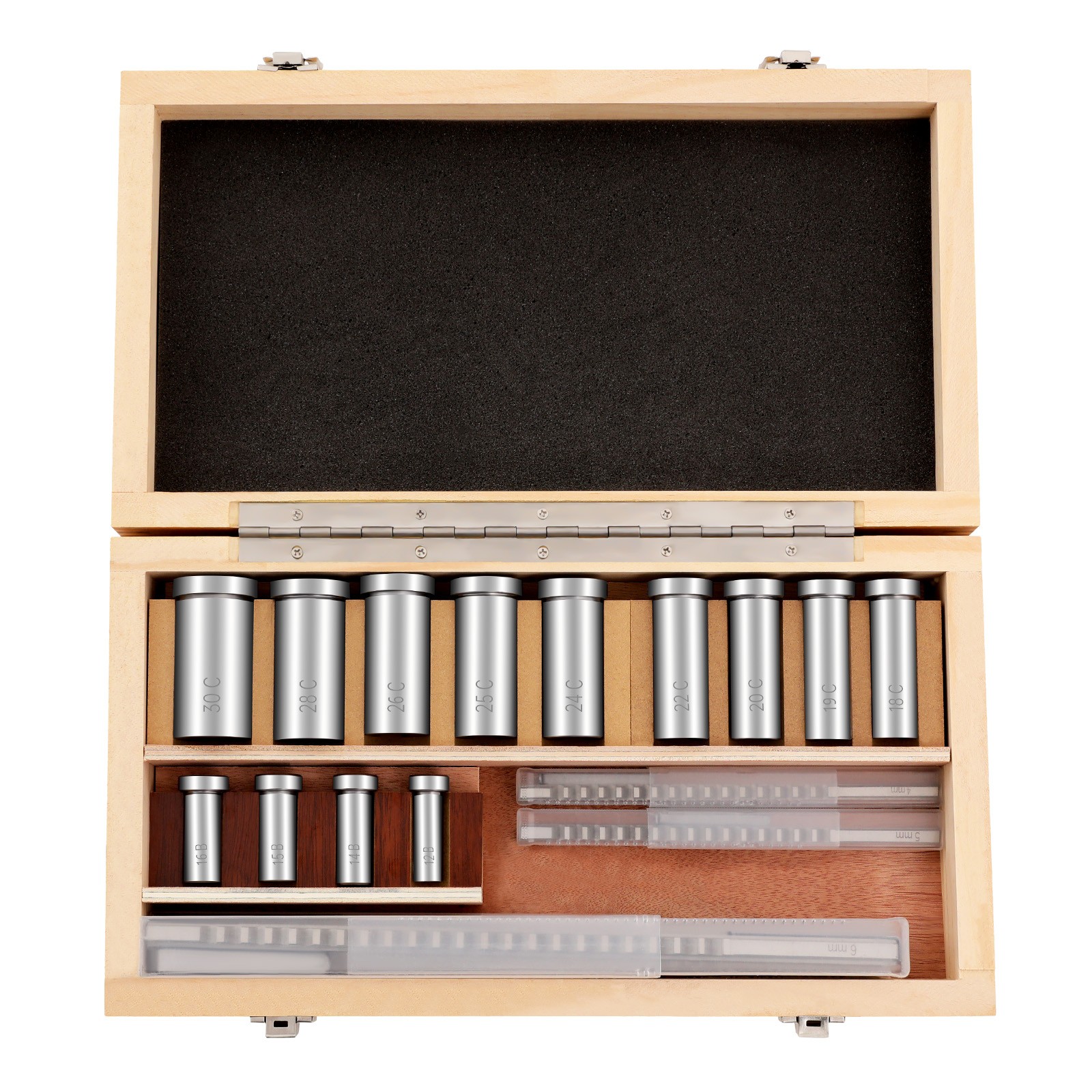 22pcs Keyway Broach Kit Metric Size Set HSS CNC Metalworking Tool