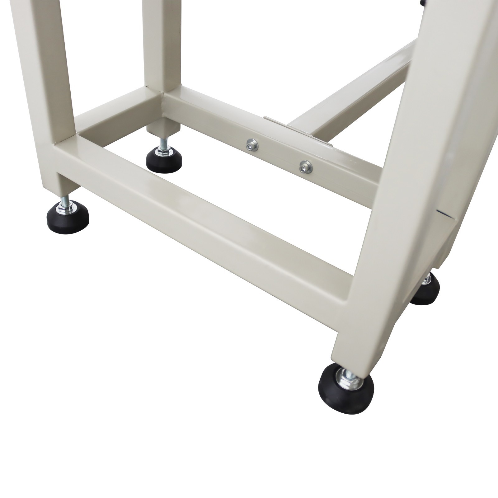 Open Box!Transport System 118in*11.8in L*W Black PVC Conveyor Belt 110V Shipping