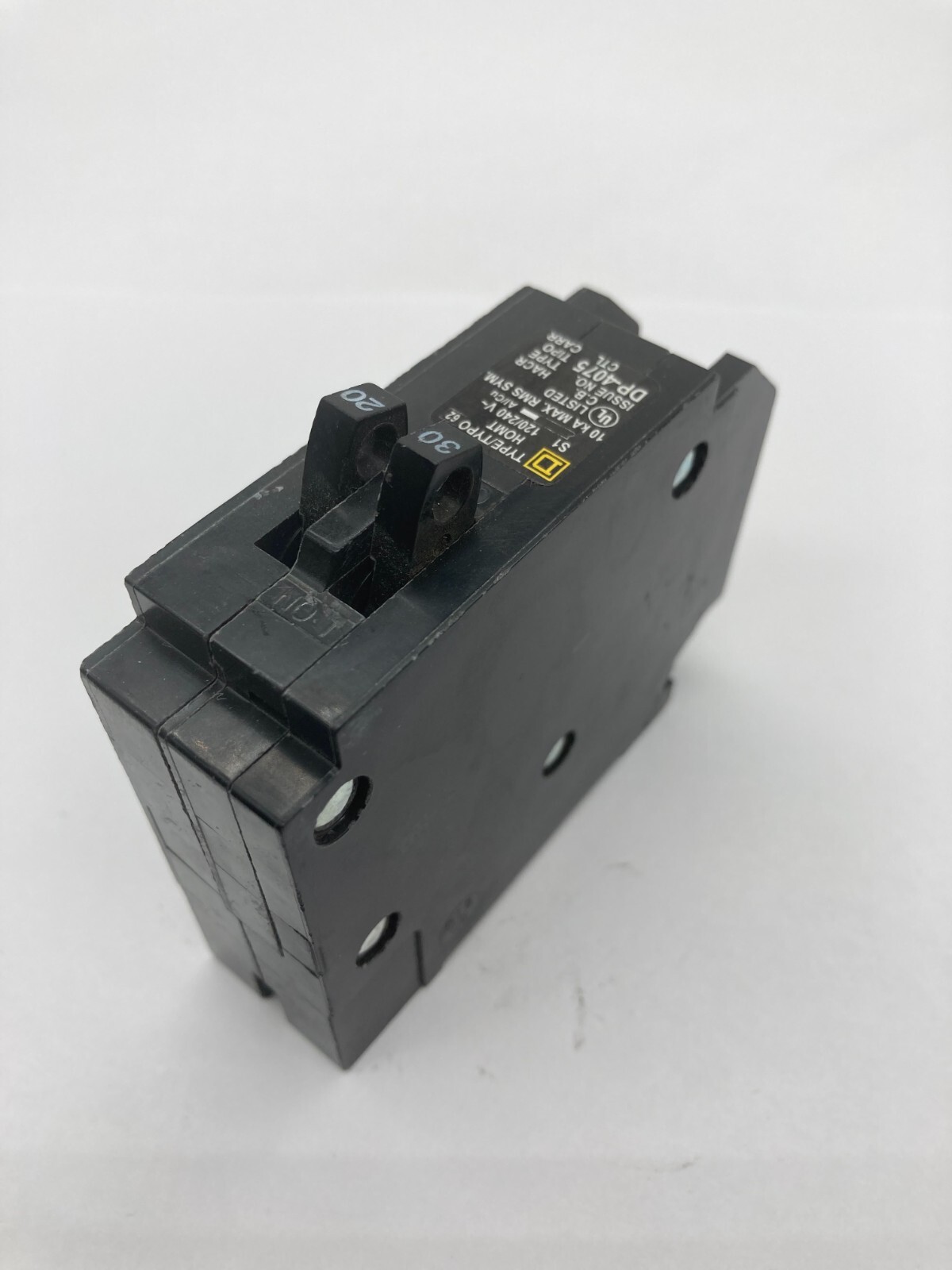 HOMT3020 Homeline Two 1 Pole 30/20 Amp 120V AC Type HOMT Plug In Tandem Breaker