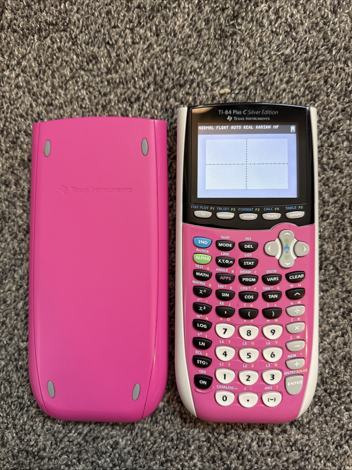 Texas Instruments TI-84 Plus C Silver Edition Pink Graphing Calculator LCD