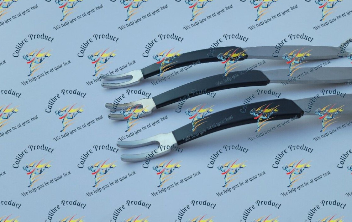 3Pcs PCL Standard Ligament Coated Insulated Retractor Tibia Knee Orthopedic
