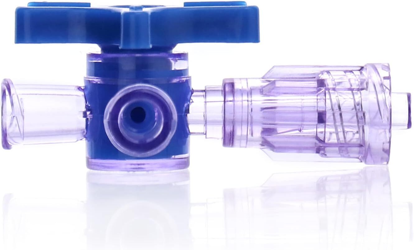 2-Way/3-Way Stopcocks Luer Connection, Mixing Luer Connector Adapter (10Pcs)