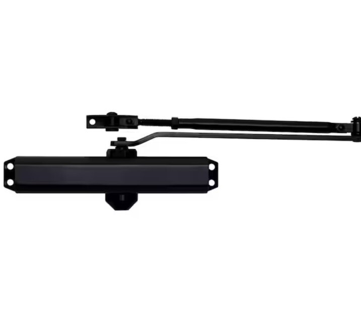 Universal Hardware Heavy-Duty All-in-One Matte Black Commercial Door Closer New!