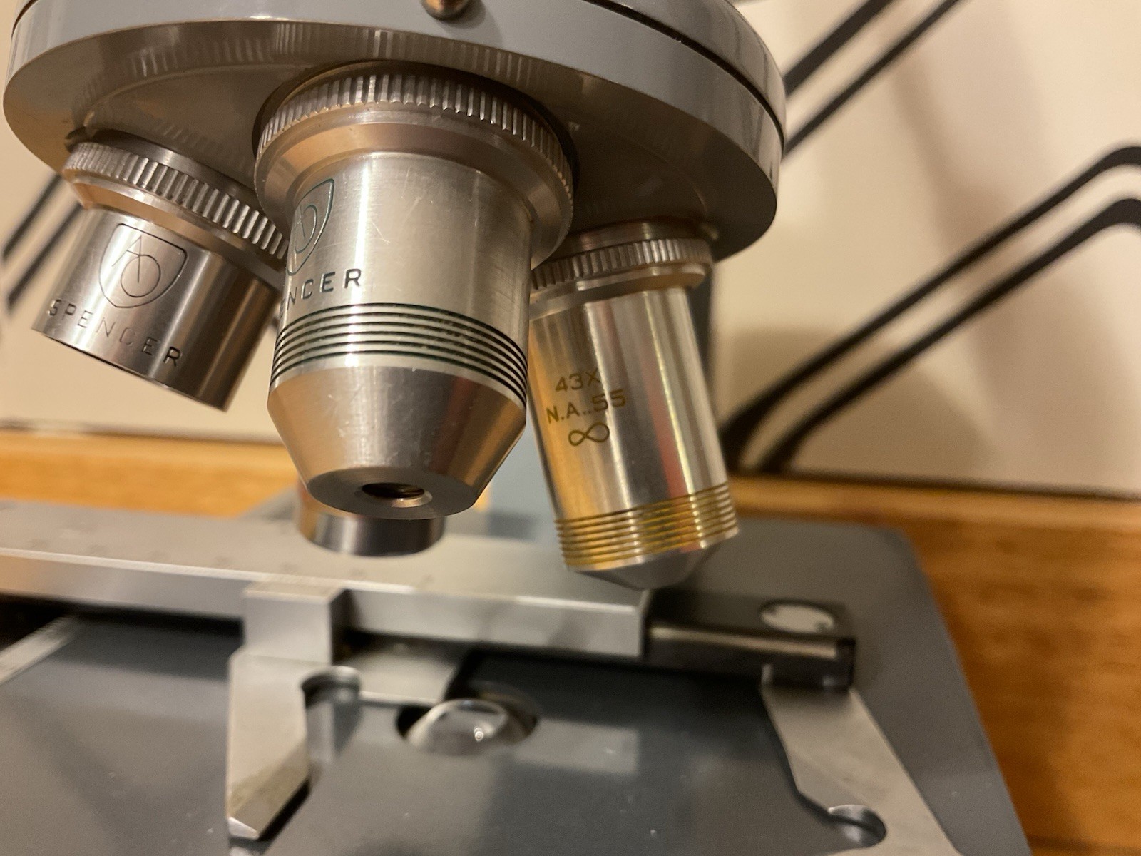 American Optical Educational Microscope Series Sixty (60) With 4 Objectives