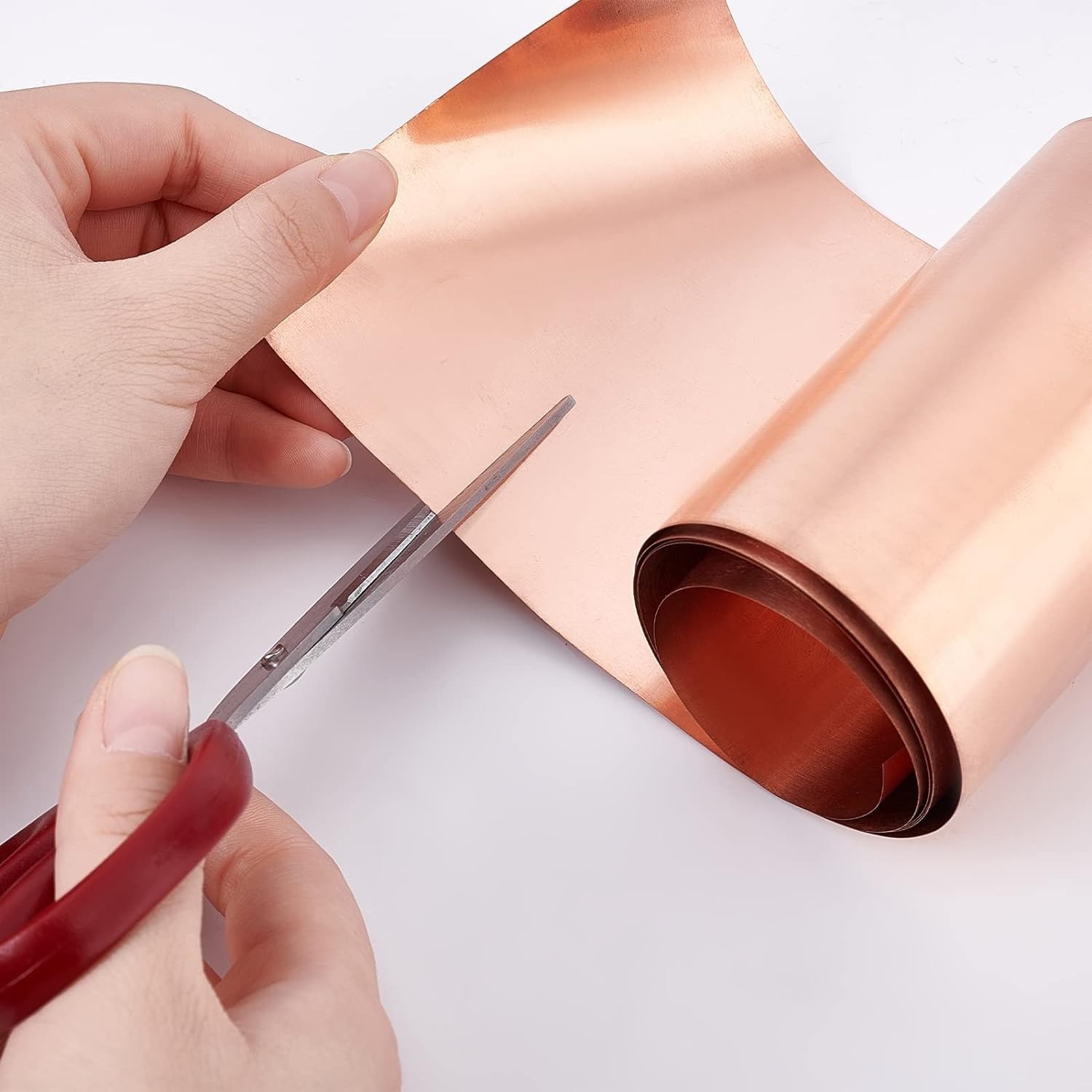 Copper Sheet Roll Metal Foil Plate 39.4“ x 7.9”