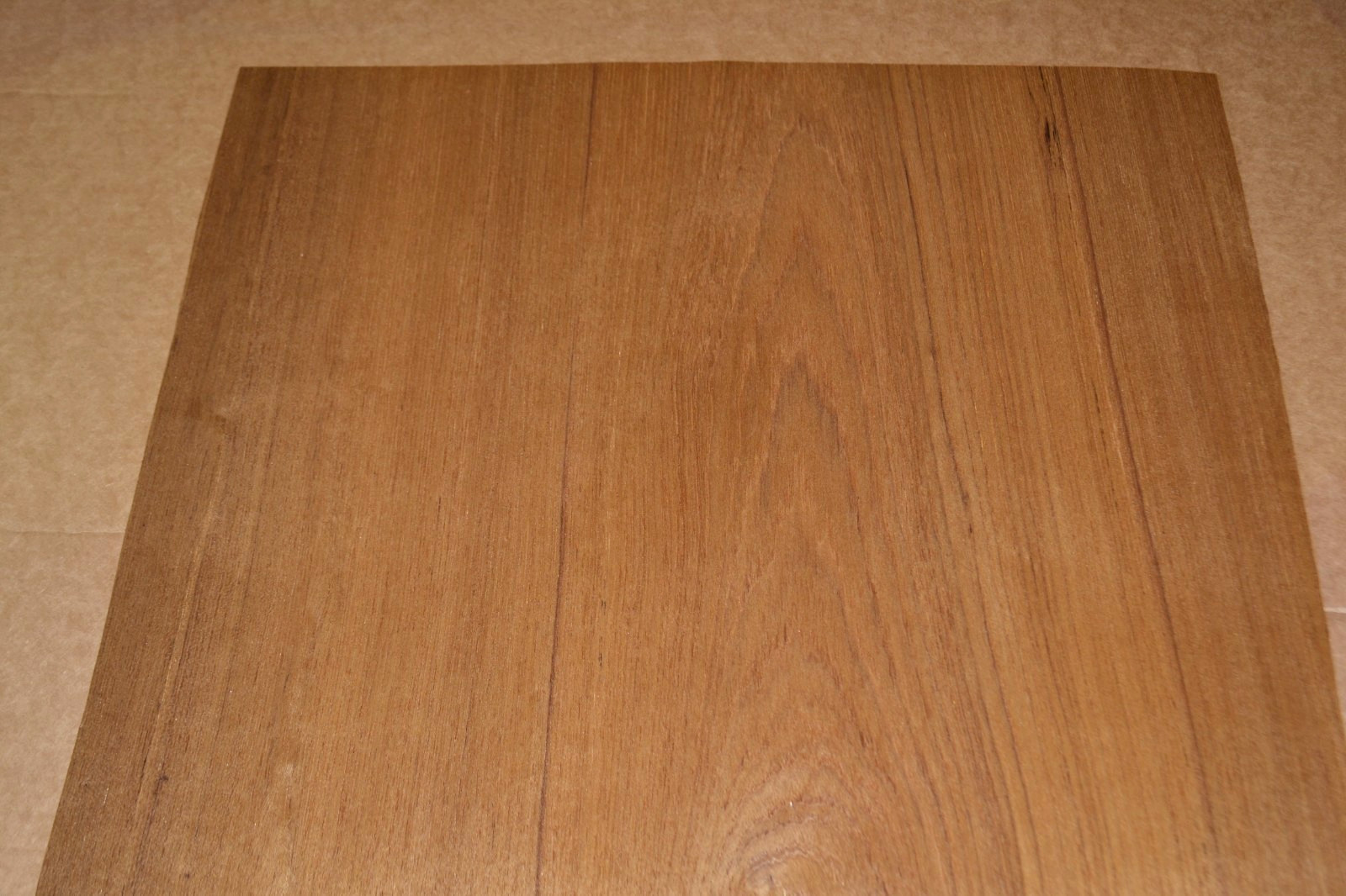 Teak Raw Wood Veneer Sheet 15.5 x 34 inches 1/42nd 42083-76