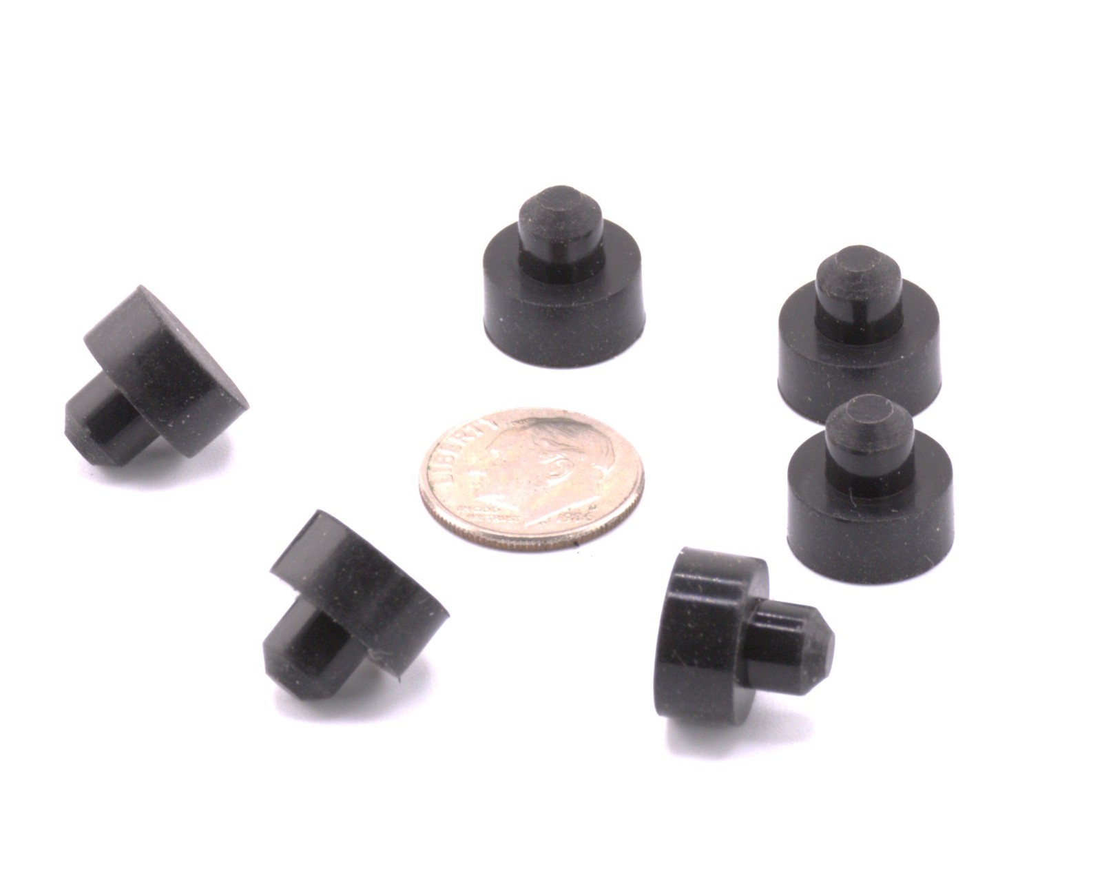 Push-In Rubber Feet Bumpers – Choose Size, 10 Pack Panel Mount Industrial Shop