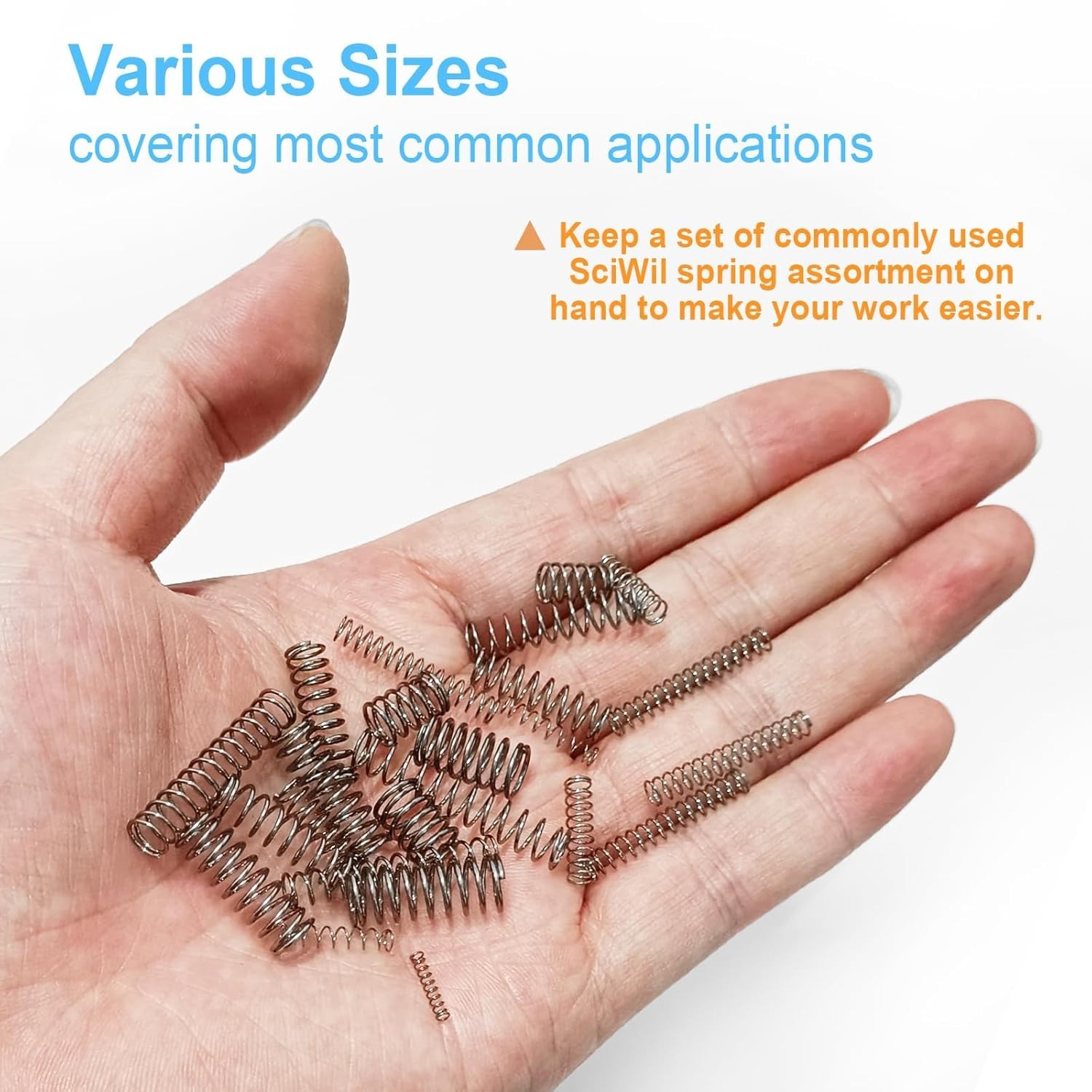 390 Piece Compression Spring Assortment Kit 28 Sizes Small Steel Springs Set