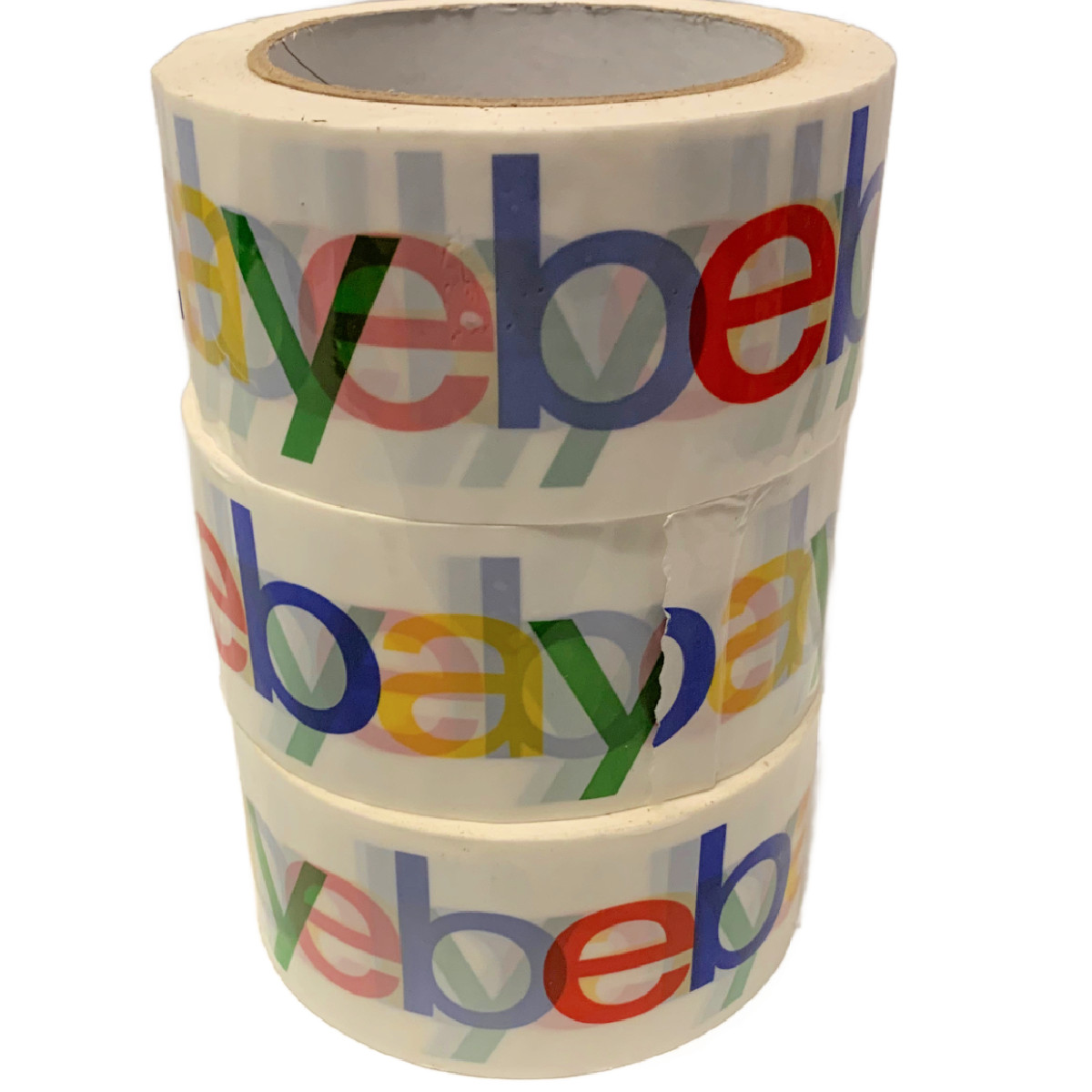 3 Rolls Official EBAY Branded Packing Tape 75′ x 2″ New Shipping Supplies
