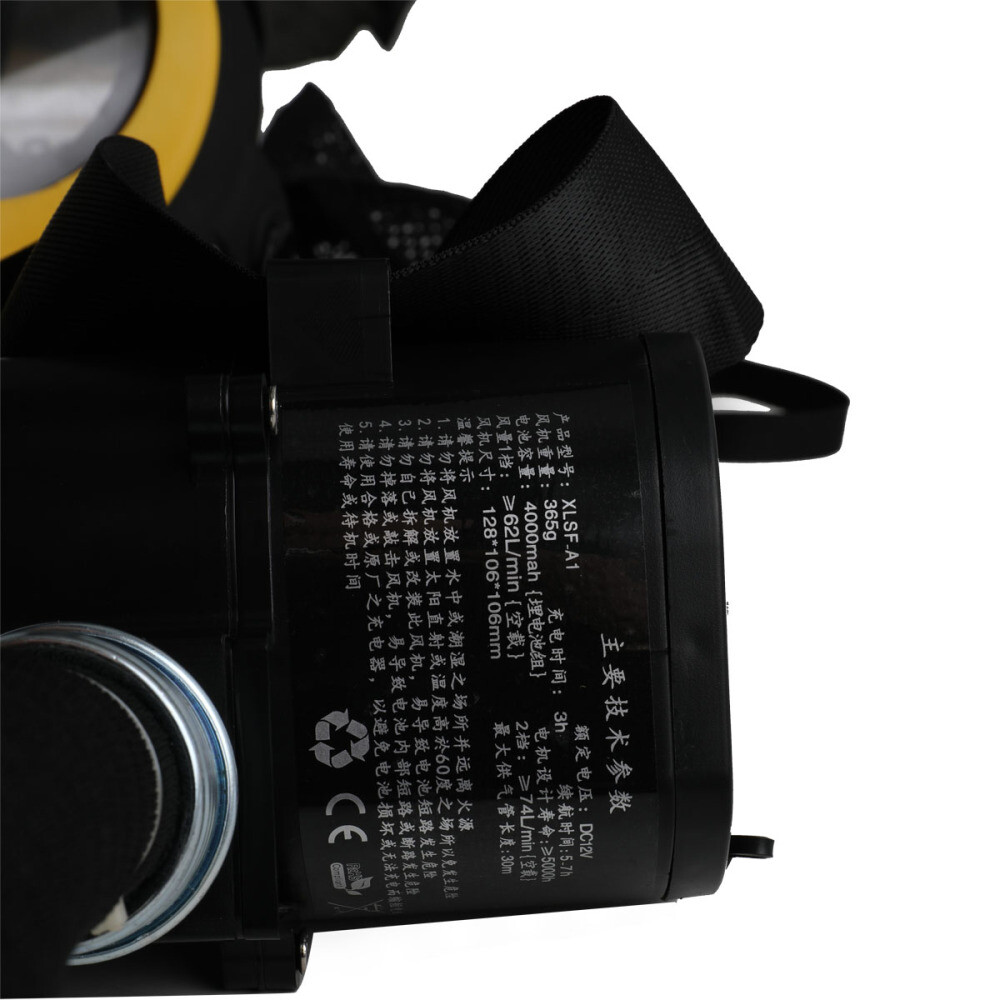 Electric Full Face Gas Mask Constant Flow Respirator Supplied Air Fed System us