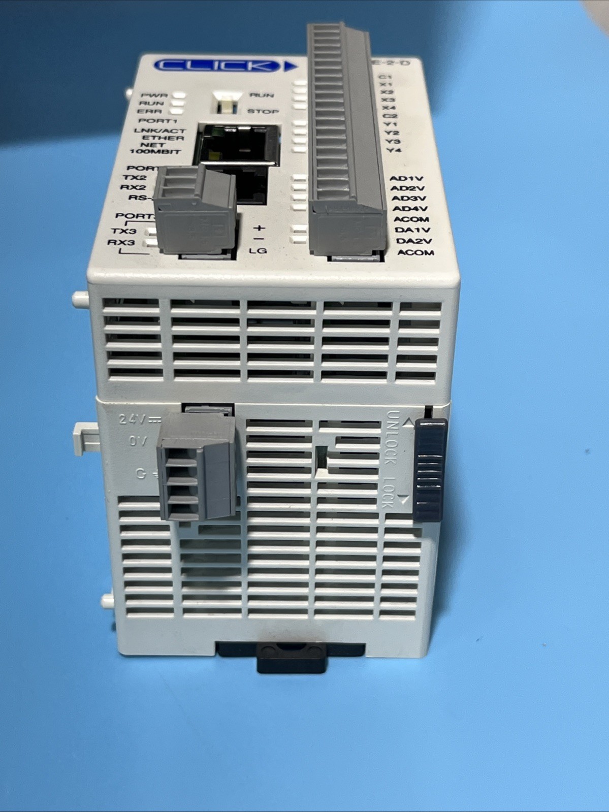 AUTOMATION DIRECT C0-10DRE-D / C010DRED ETHERNET ANALOG CONTROLLER CPU 24VDC