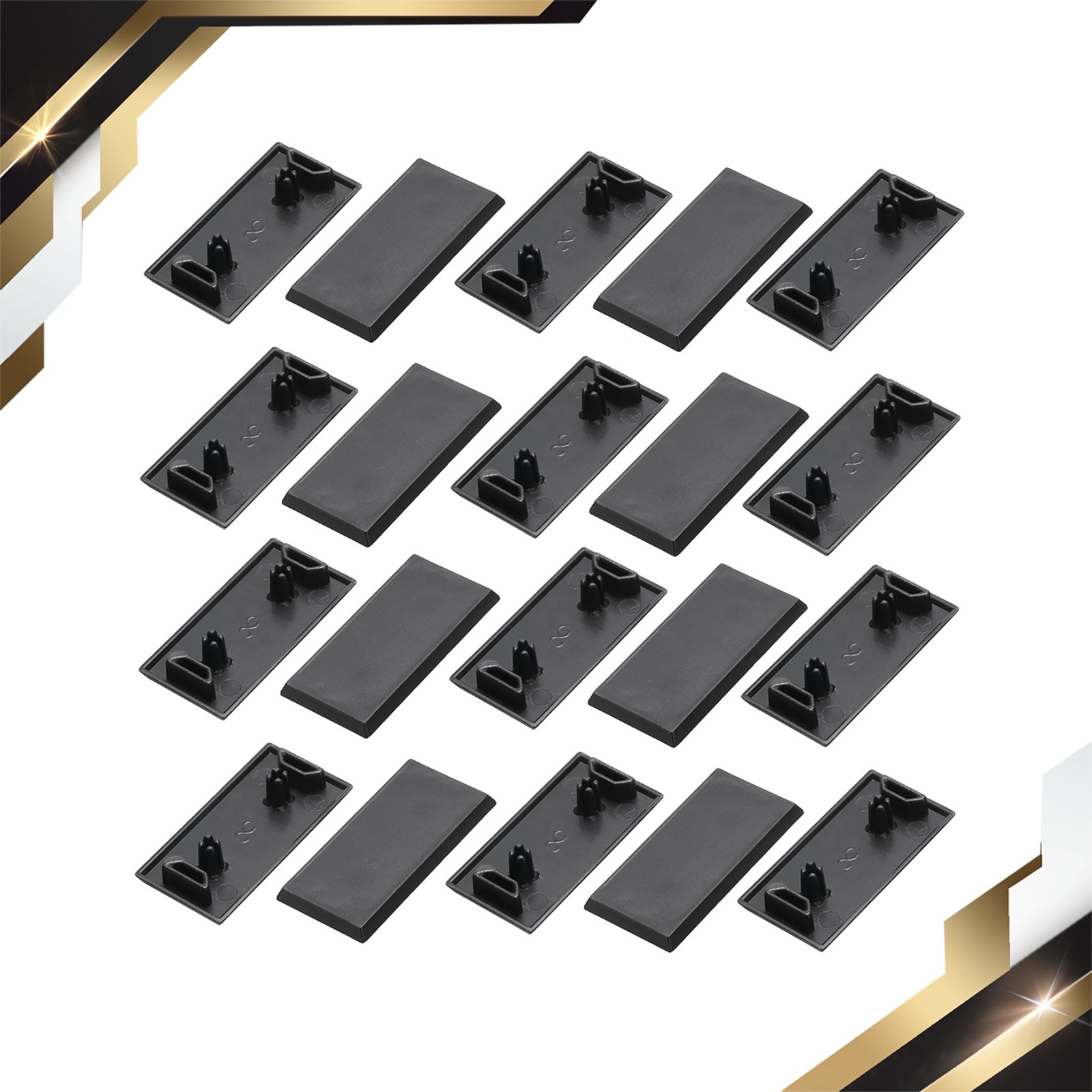 20Pcs 2040 V-Slot 4.2mm Hole Dia EU Standard Aluminum Profile End 20x40mm