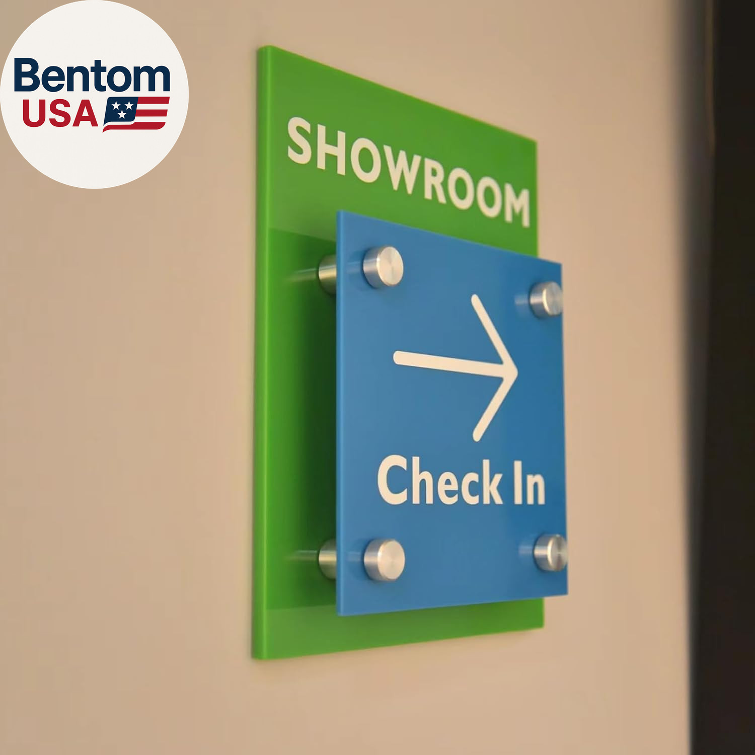 Standoff Screws 1 X 1 Inch 20 Pack Sign Standoff Stainless Steel Stand off Wall