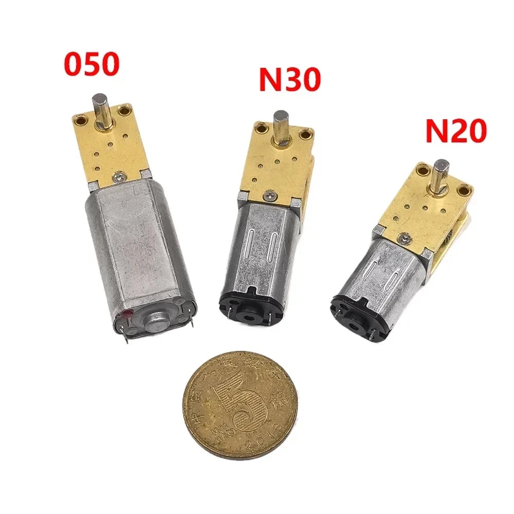 Micro 050 N30 N20 Worm Gear Motor DC3V-12V 6V 9V 4-762Rpm Slow Speed All Metal G