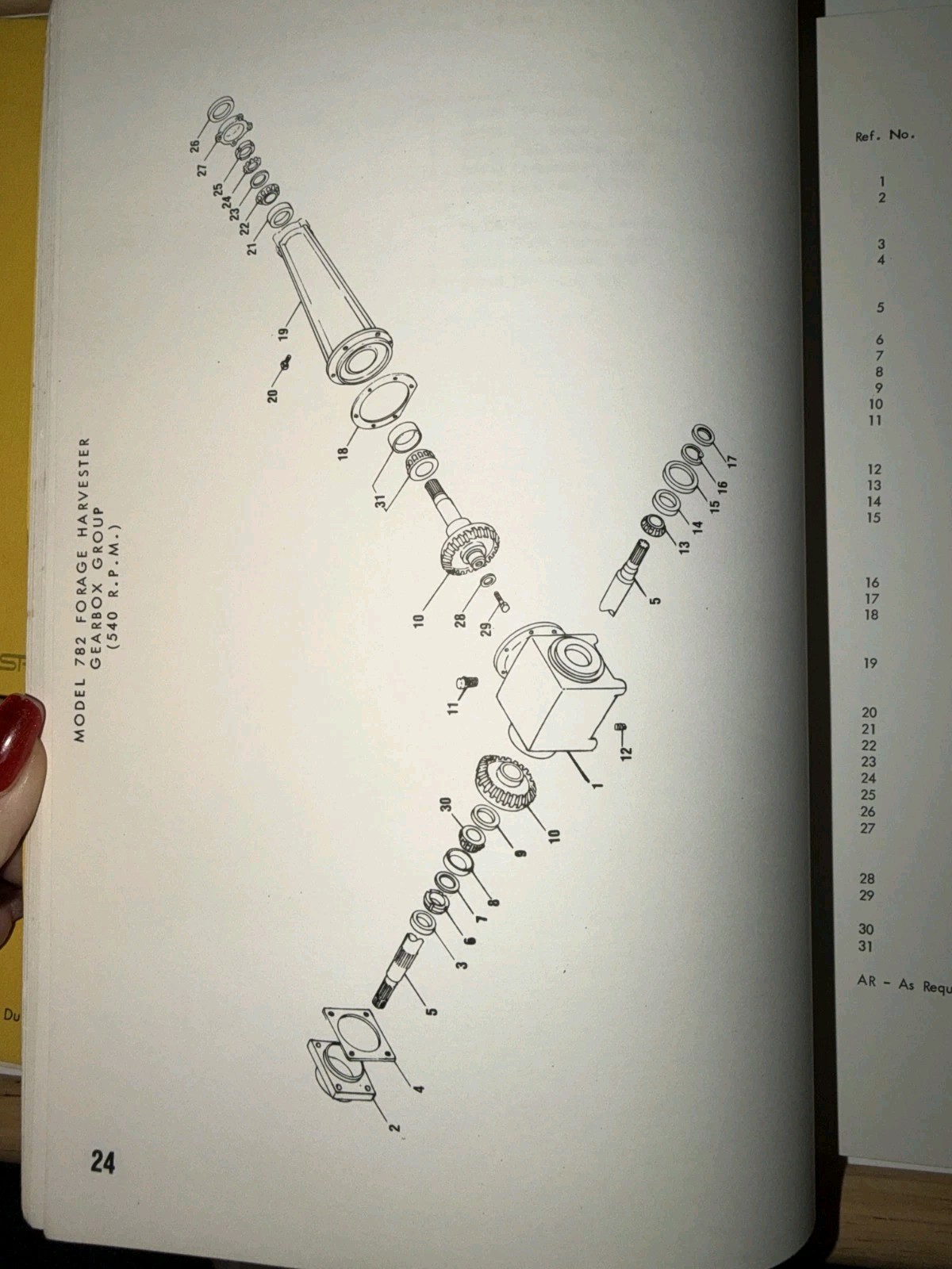 New Holland 782, 717S, 770W, 722R, 822N2, 770E Service Parts Catalog Manual 1978