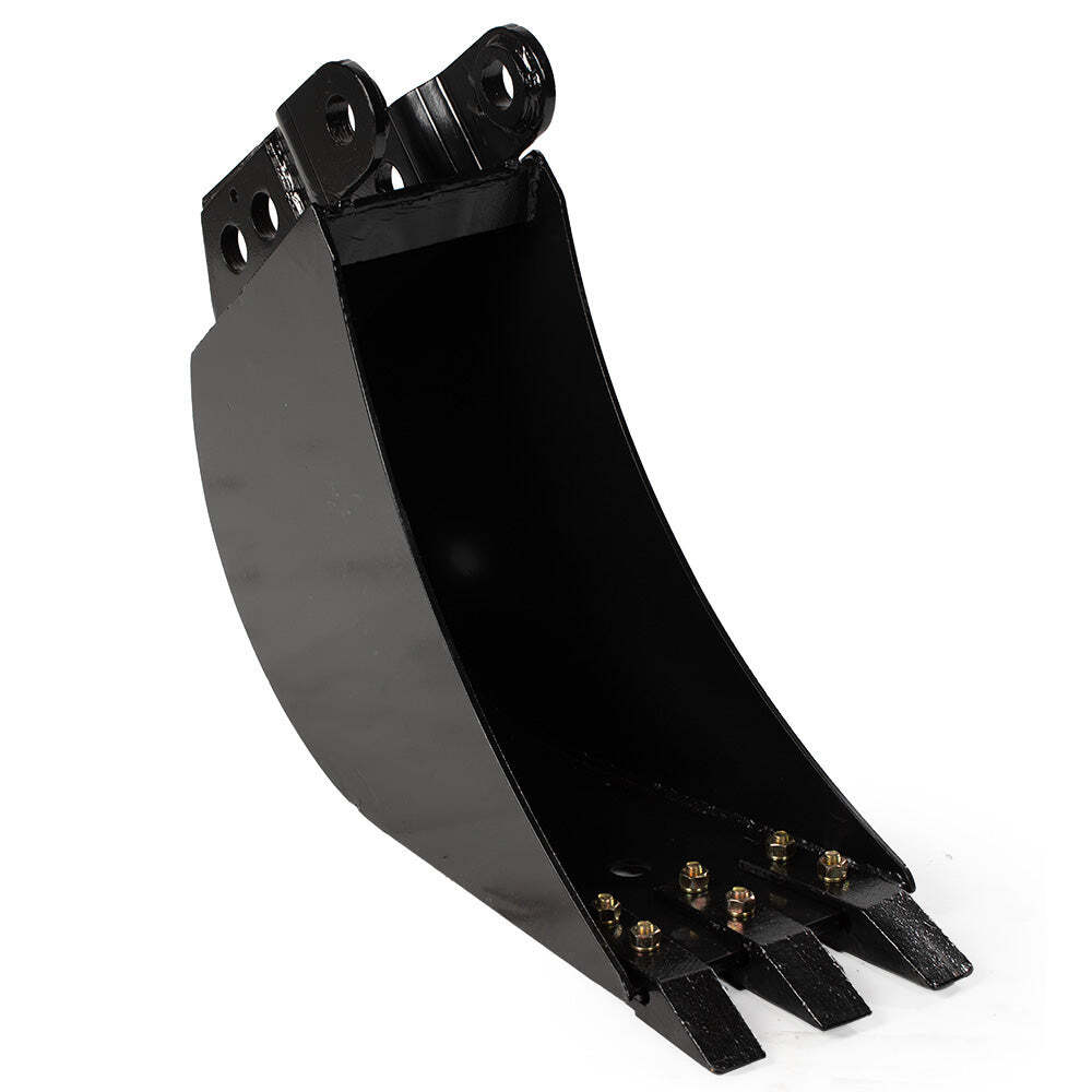 Titan Attachments 12″ Front Hoe & Backhoe Bucket, Carbon Steel Teeth