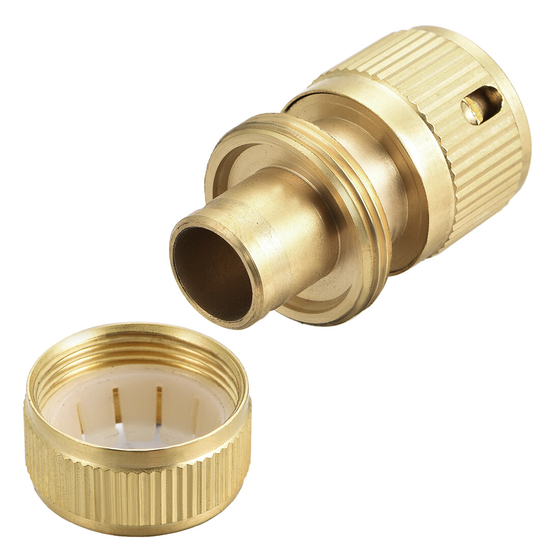 2pcs 5/8″ Brass Quick Connectors Adapters Garden Hose Fittings
