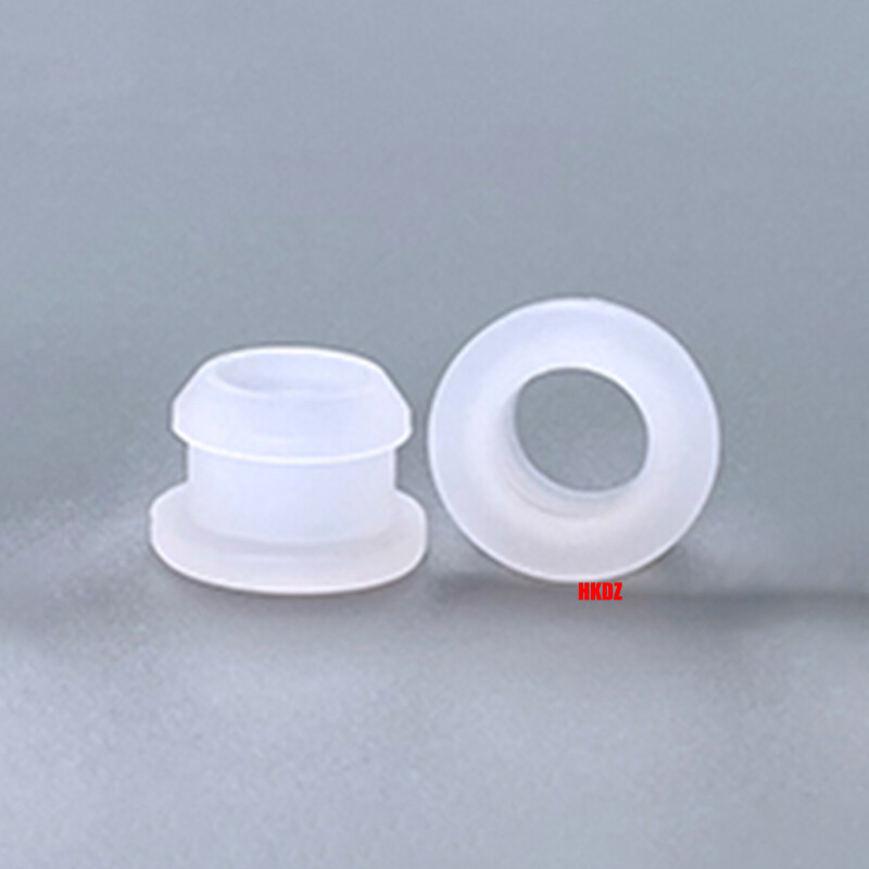 Clear Grommet Snap-On Open Silicon Rubber Hole Plug Bung Wire Cable Protect Bush