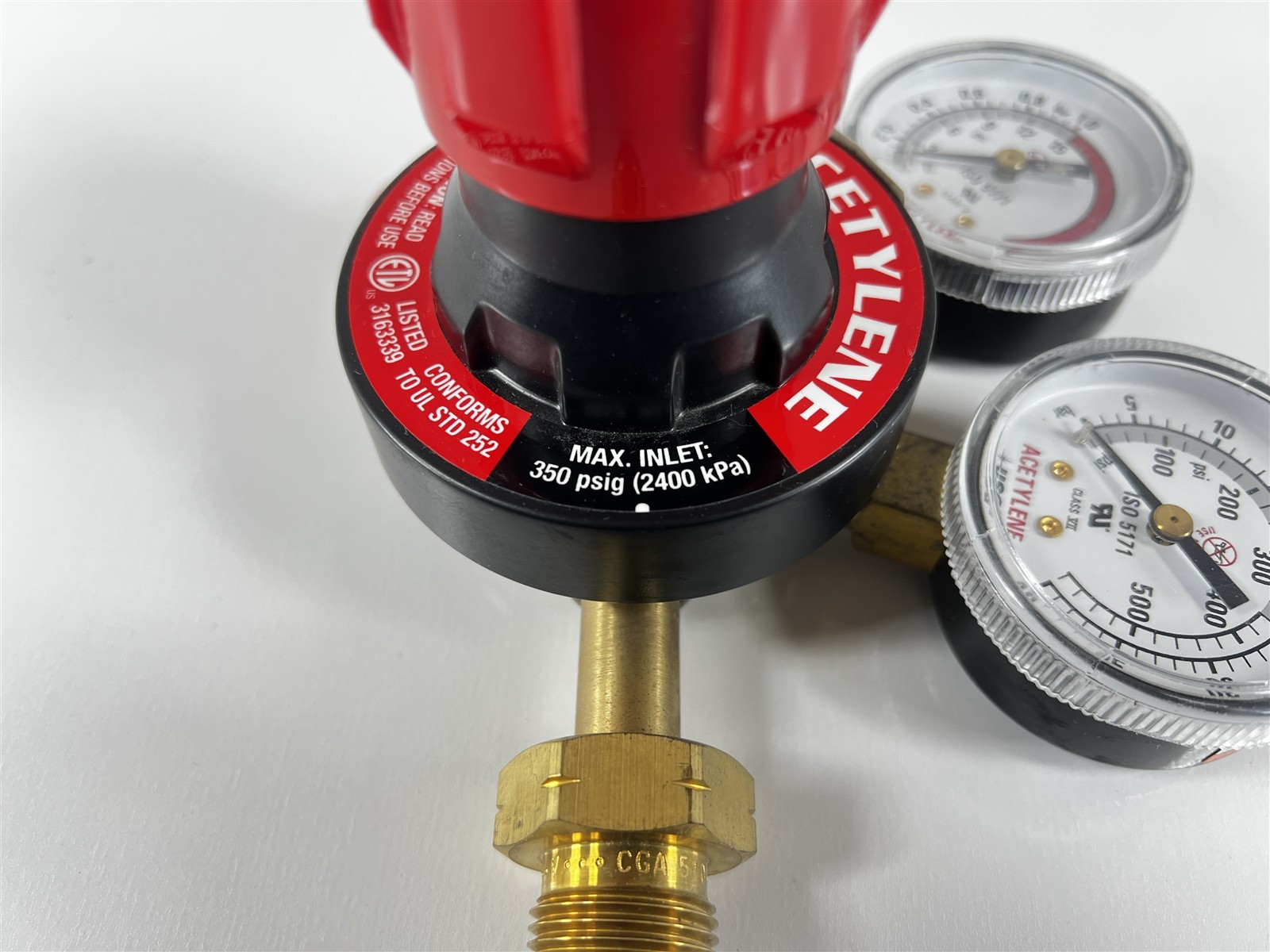 Victor G350-15-510 Heavy Duty Acetylene Regulator 350 psig 2400 kPa (Open Box)