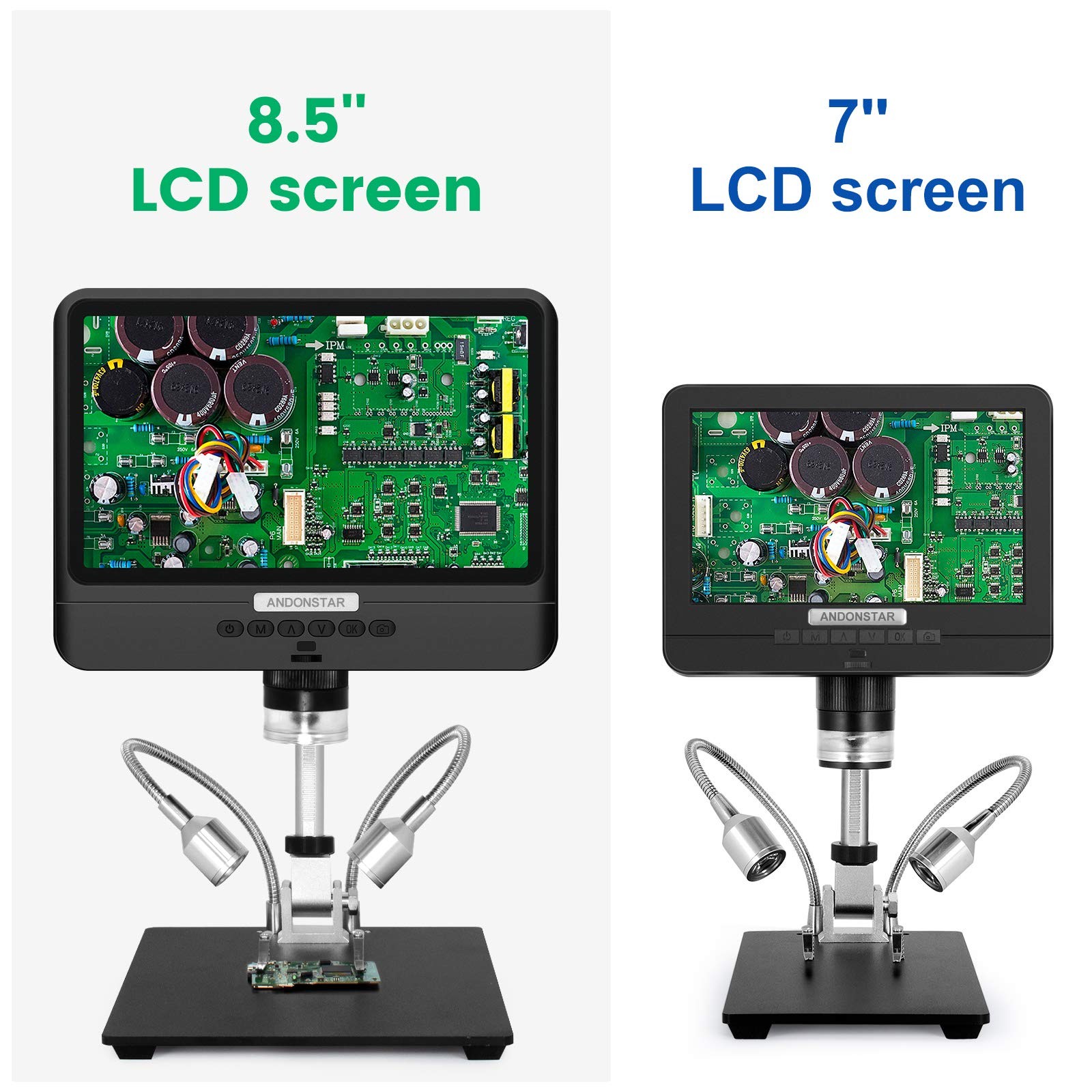 Andonstar AD208 Coin Microscope with 8.5 Inch Screen 260X 8.5» AD208, Black