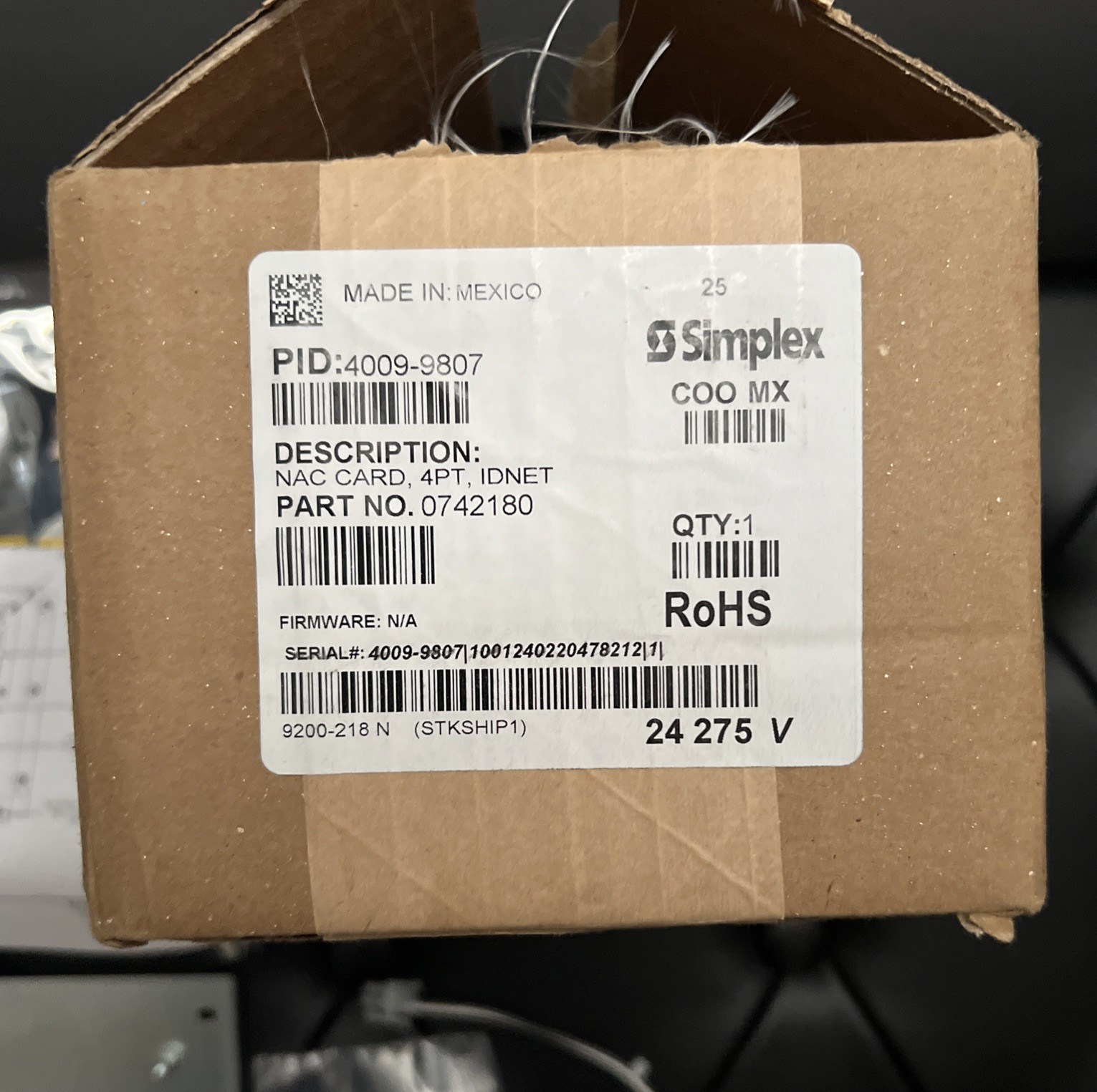 Simplex 4009-9807 – NAC Option Card *NEW*