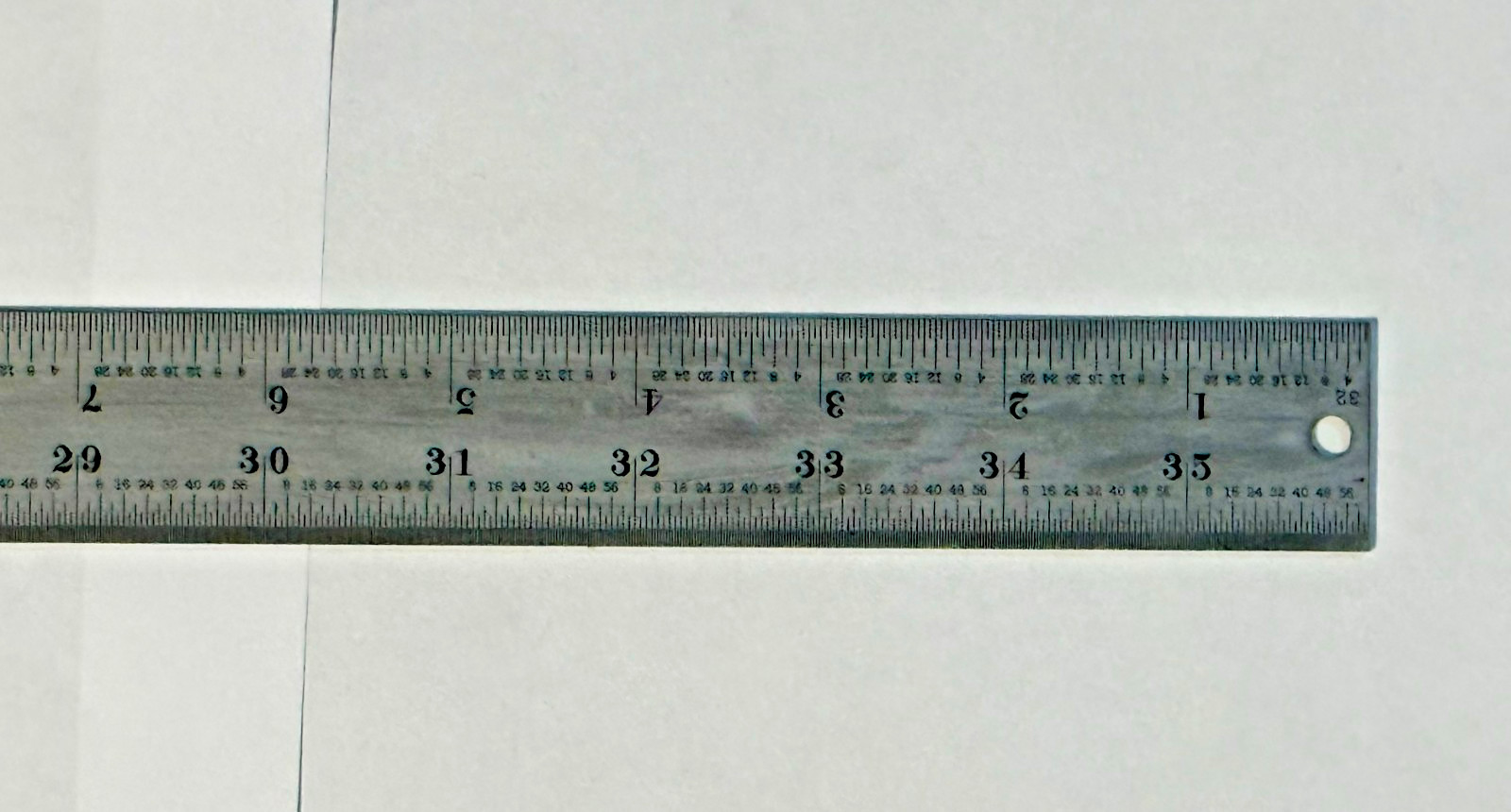 Starrett 36″ Steel Rule No. C604R Machinist Ruler 4R Graduation Tempered USA