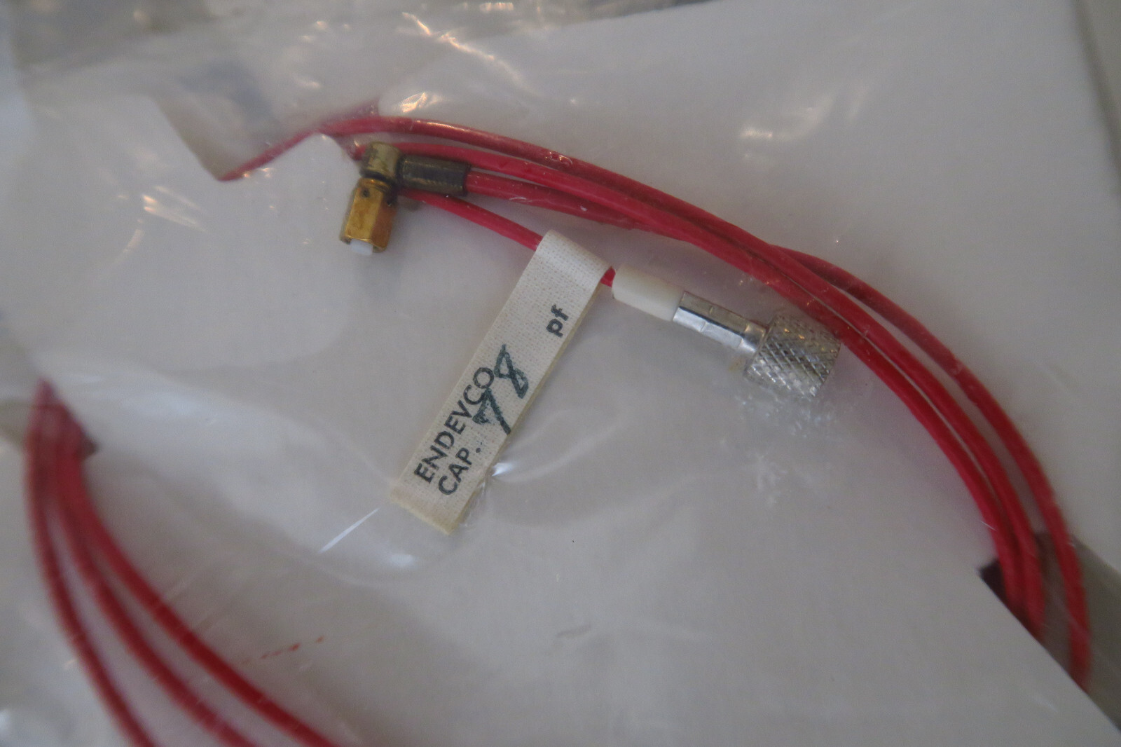 Endevco 3091C 30 Inch Low Noise Cable Assembly Wire 2.5ft 350F