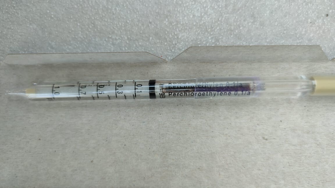DRAGER PERCHLOROETHYLENE 1/A 0.1…4 PPM 8101551 GAS DETECTION TUBE EXP-01/2026