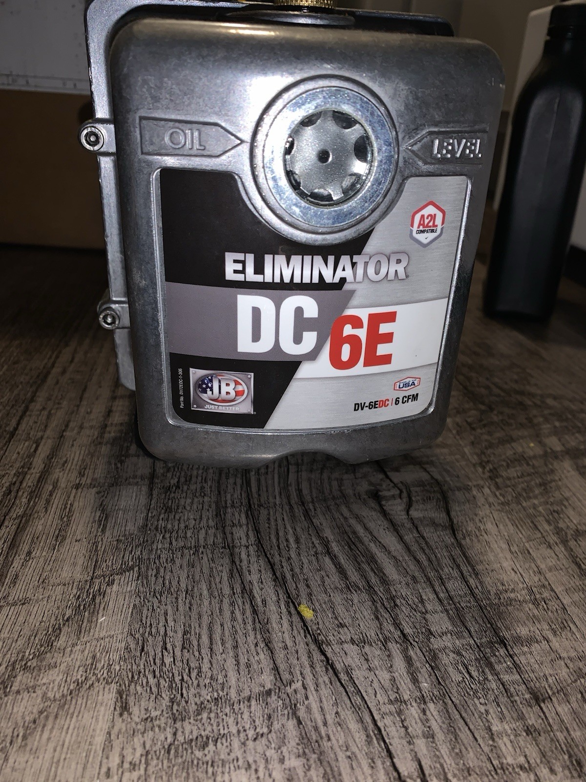 JB Eliminator DC 6E Evacuation Vacuum Pump 6 CFM 15 Microns DV-6EDC