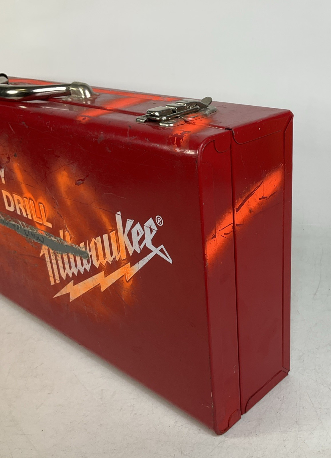 Milwaukee 1/2″ Drill 48-06-2871 With Right Angle Drive 1107-1 With Metal Case