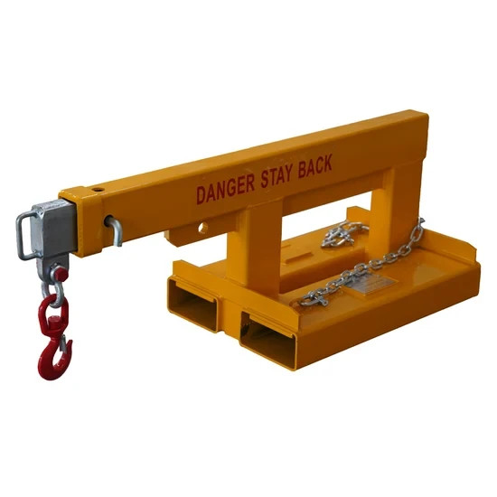 5500 lb Forklift Jib Boom Crane–78″ Extended Reach, Heavy Duty for Pallet Forks