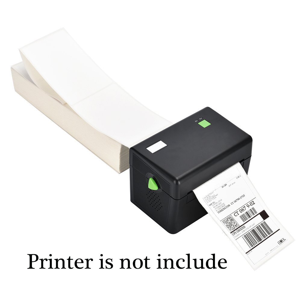 4000 Fanfold 4″x6″ Direct Thermal Labels Shipping Barcode Labels Zebra 2844 UPS
